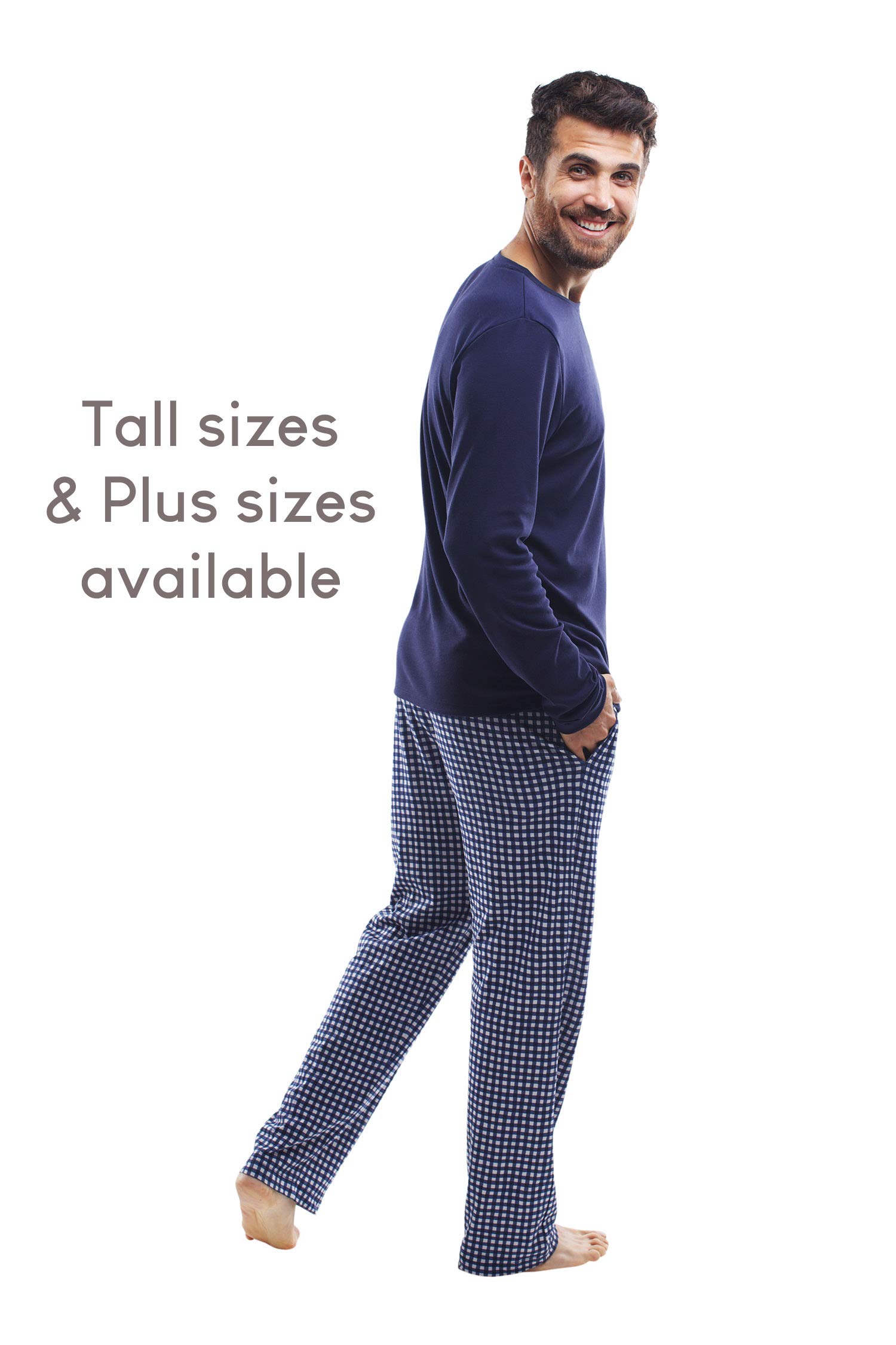 Premium Pima Cotton Men's Pajama Set - Ultra Soft Lounge & Sleepwear for Comfortable Weekends at Home