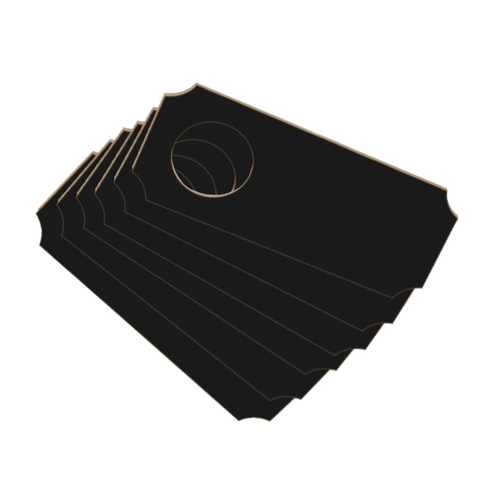 6-Piece Mini Wooden Chalkboard Set - Small Oval Blackboards for Weddings, Events & DIY Crafts - Perfect for Table Numbers, Place Cards & Decorative Signs