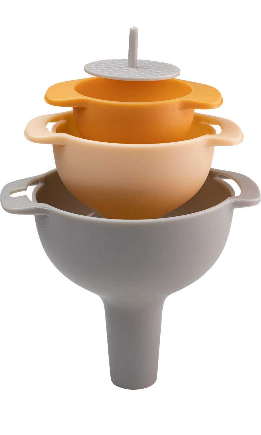 Taylors Eye Witness 4-Piece Kitchen Funnel Set with Detachable Strainer - Stainless Steel Nested Funnels for Cooking, Baking & Mixing | Perfect for Filtering Oil, Liquids, Dry Ingredients Like Flour & Pepper | Ideal for Home Kitchen, Restaurant & Food Prep