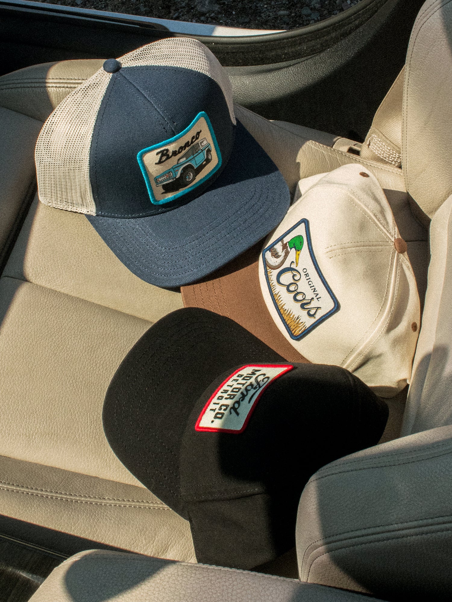 American Needle Valin Bronco Trucker Hat - Adjustable Snapback Cap for Men & Women - Perfect for Outdoor Activities, Sports, and Casual Wear