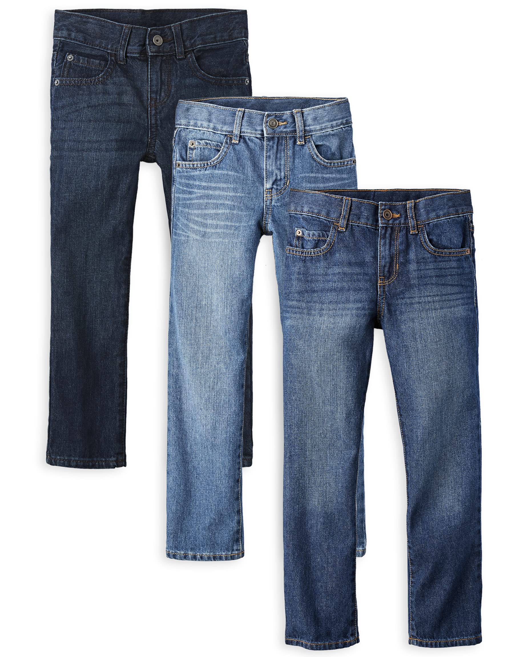 The Children's Place Boys' Straight Leg Jeans - Comfortable Denim Pants for Kids | Perfect for School, Play & Everyday Wear