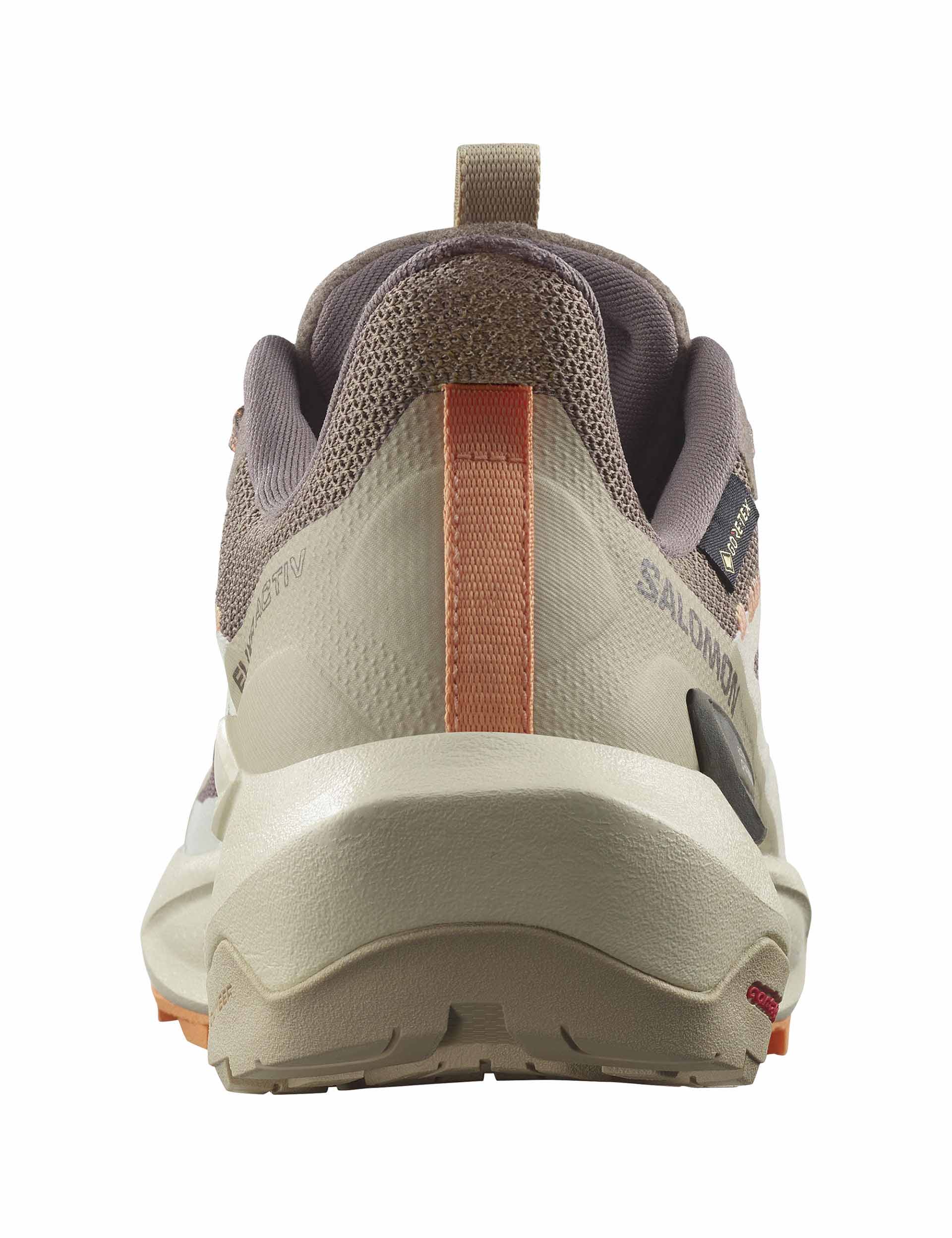 Elixir Activ Gore-Tex Hiking Shoes - Falcon/White Pepper/Papaya Colors | Waterproof & Breathable for Outdoor Adventures