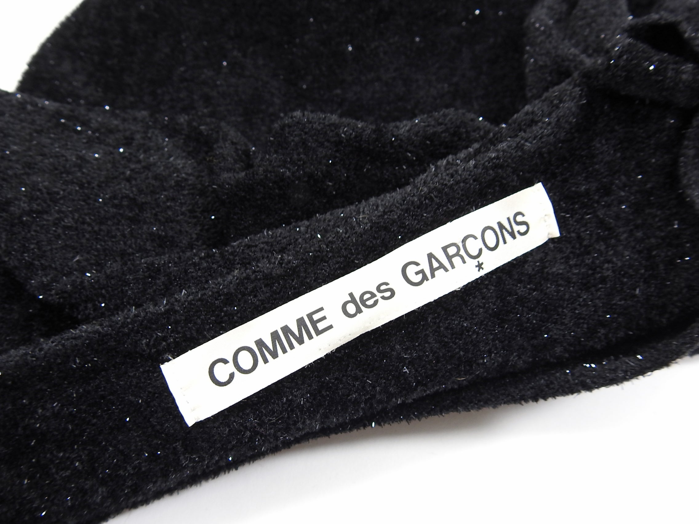 Comme des Garcons Black Shimmer Knit Tinsel Velour Maxi Dress for Women - Elegant Party & Evening Gown for Special Occasions, Date Nights & Holiday Events