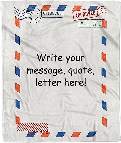Air Mail Letter Blanket 3