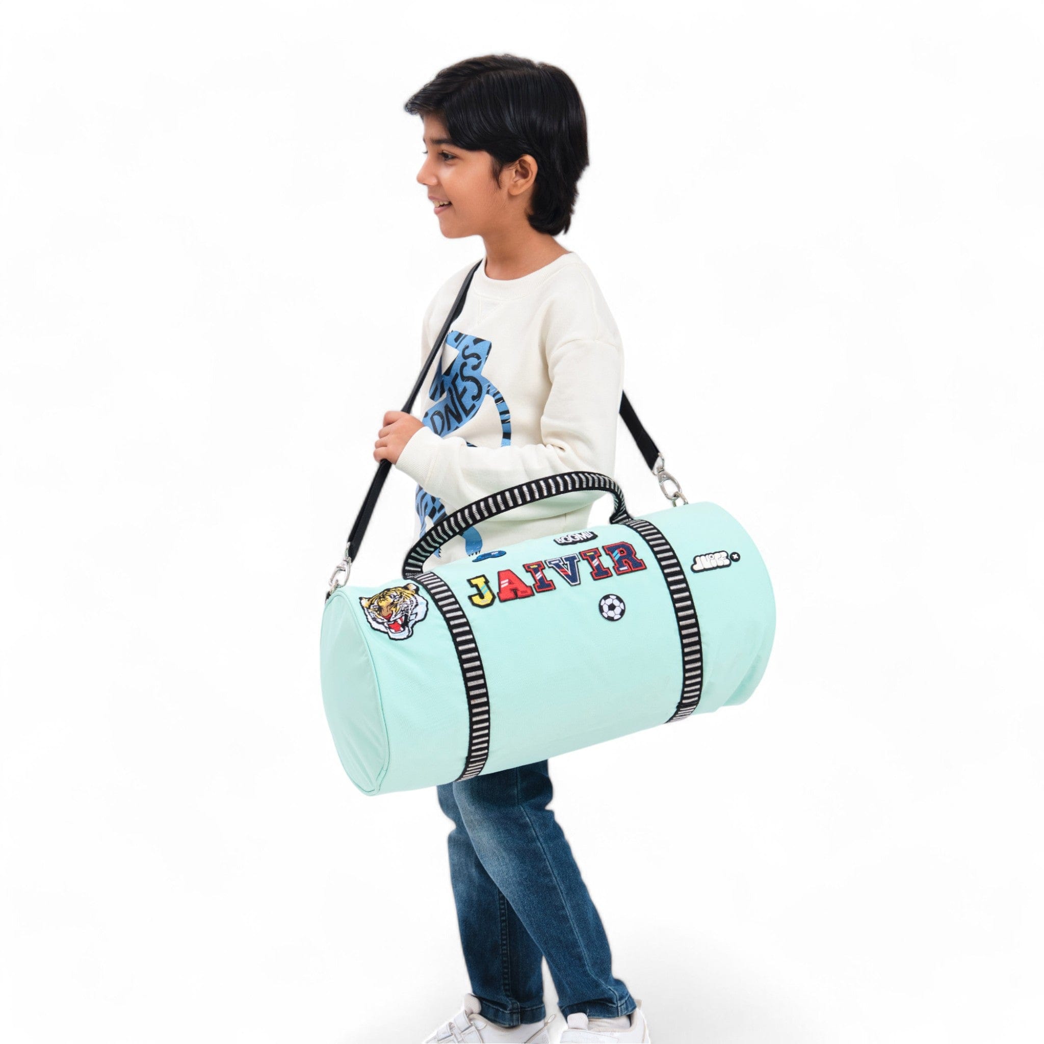 Moji Duffle Bag - Lightweight Travel Duffel Bag for Gym, Sports & Weekend Getaways - Water-Resistant Mint Green Carry-On Luggage for Men & Women
