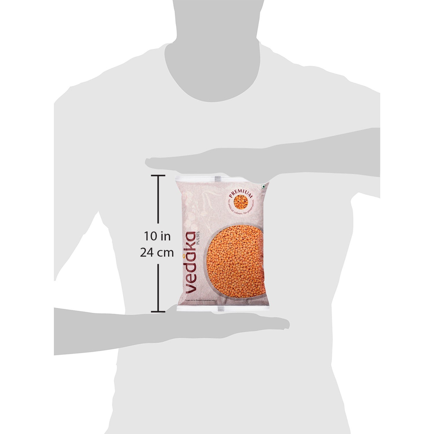 Vedaka Premium Unpolished Red Masoor Dal (Split Lentils) - 2kg | High Protein, Cholesterol-Free | Perfect for Indian Curries, Soups & Healthy Meal Prep