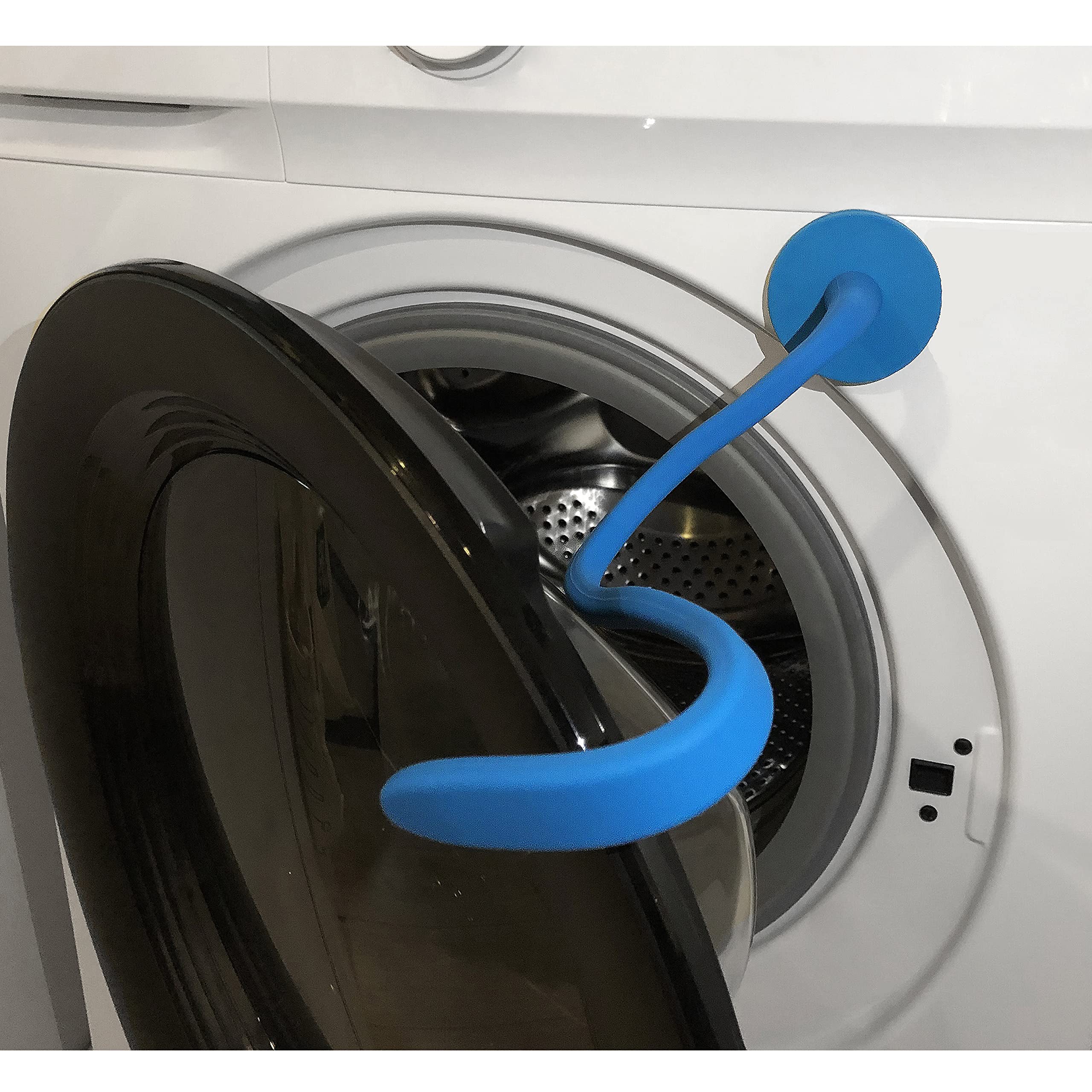 **Spidfee Magnetic Washer Door Prop - Flexible Washer & Dryer Door Holder to Keep Door Open for Ventilation & Drying (Blue) - Perfect for Laundry Rooms, Basements & Apartments**
