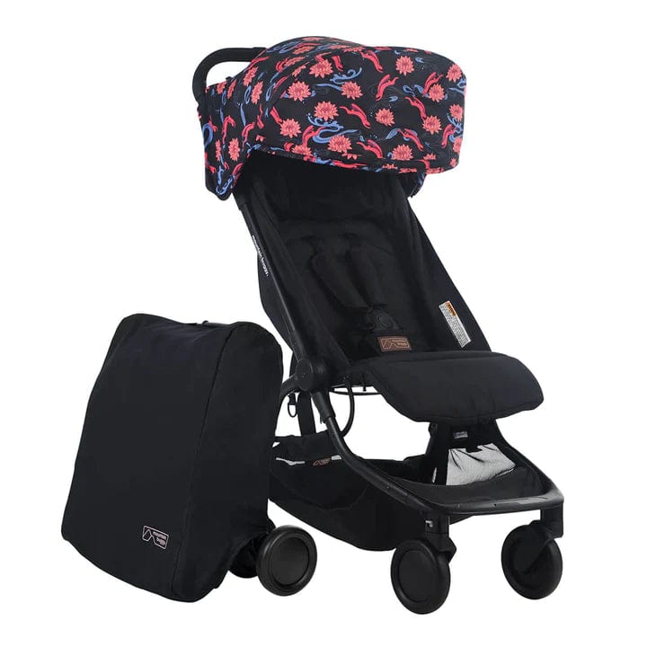 Mountain Buggy Nano V3 Lightweight Compact Travel Stroller - Perfect for Airplanes, City Walks & Outdoor Adventures