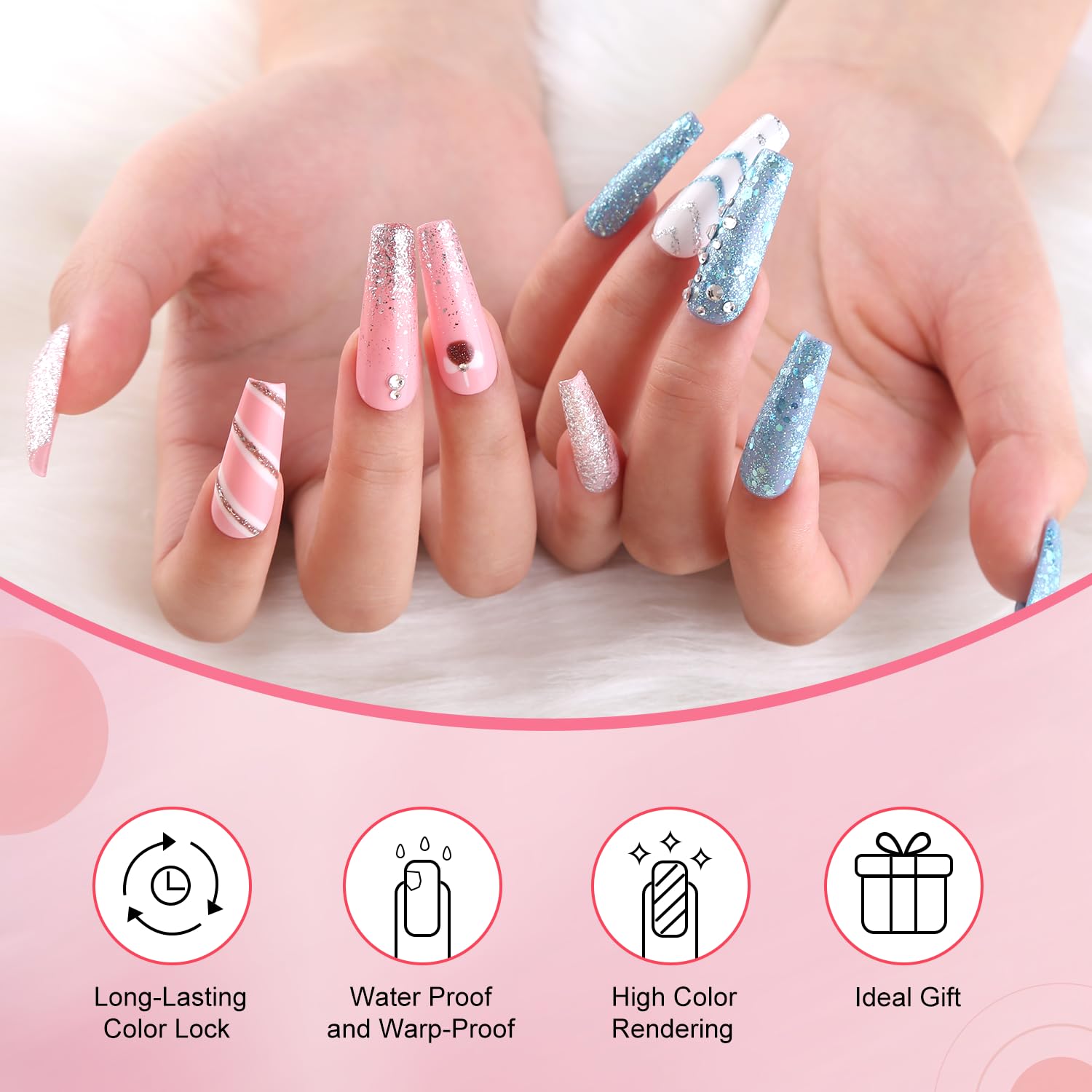 28PCS Gel Nail Polish Set - 22 Colors White Nude Fall Collection with 6 Multi-Functional Gels | DIY Manicure Kit for Salon & Home Use | Perfect Gift for Women | Nail Art Design for All Seasons & Occasions