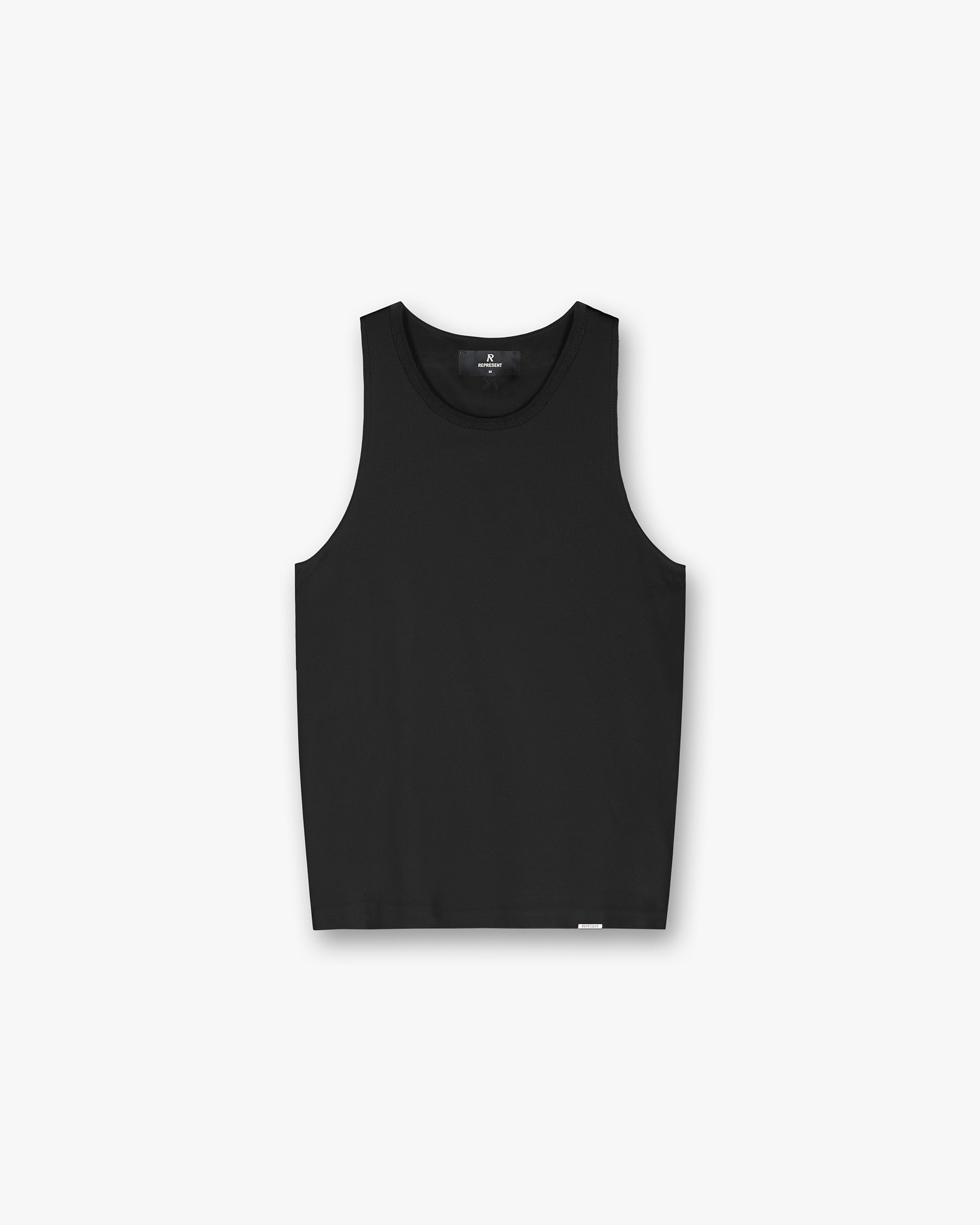 Black Initial Rib Vest for Women - Stylish Layering Piece for Casual Outfits and Date Nights