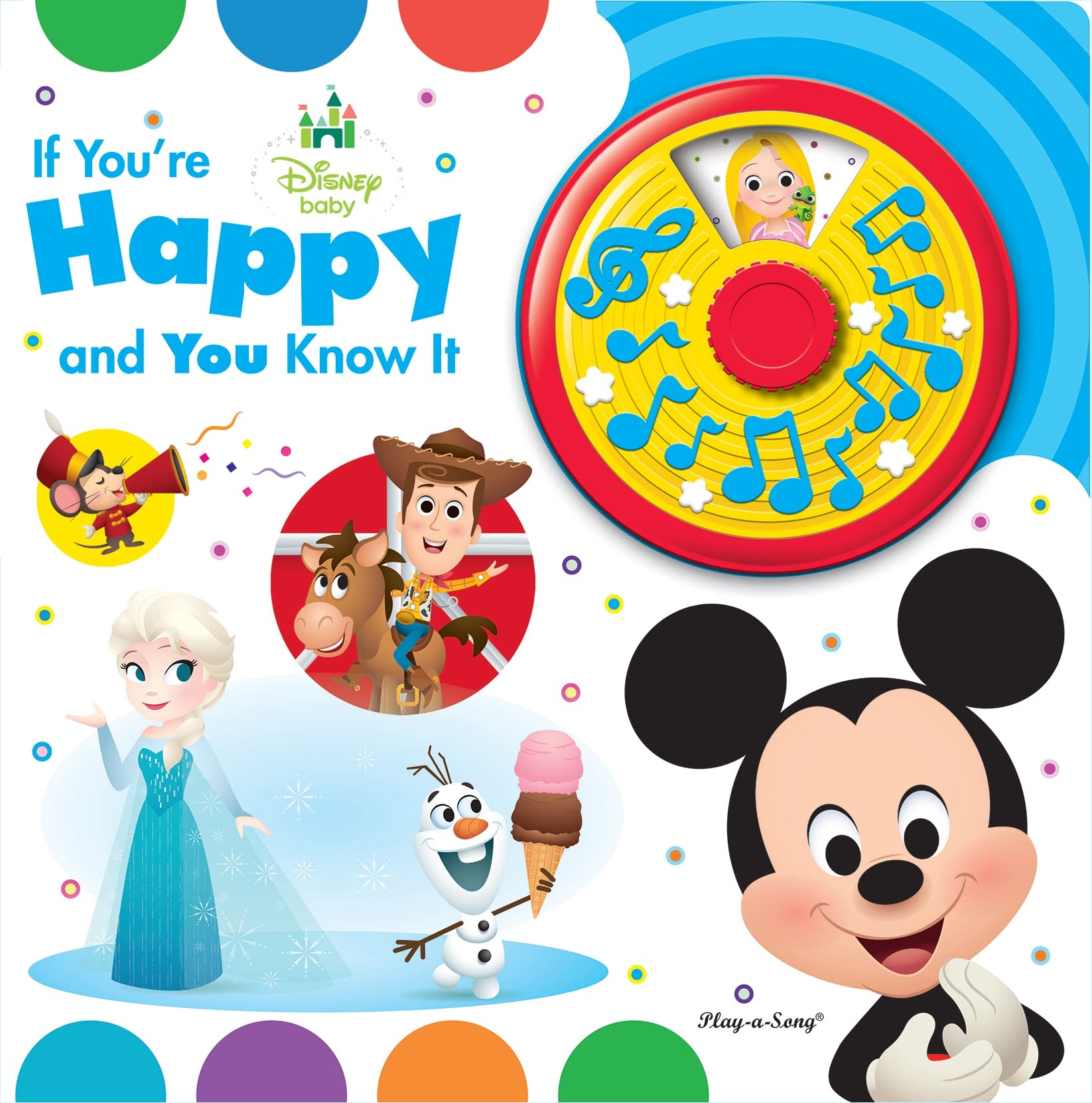 Disney Baby Sound Book - Mickey Mouse, Toy Story & Frozen Musical Toy with 