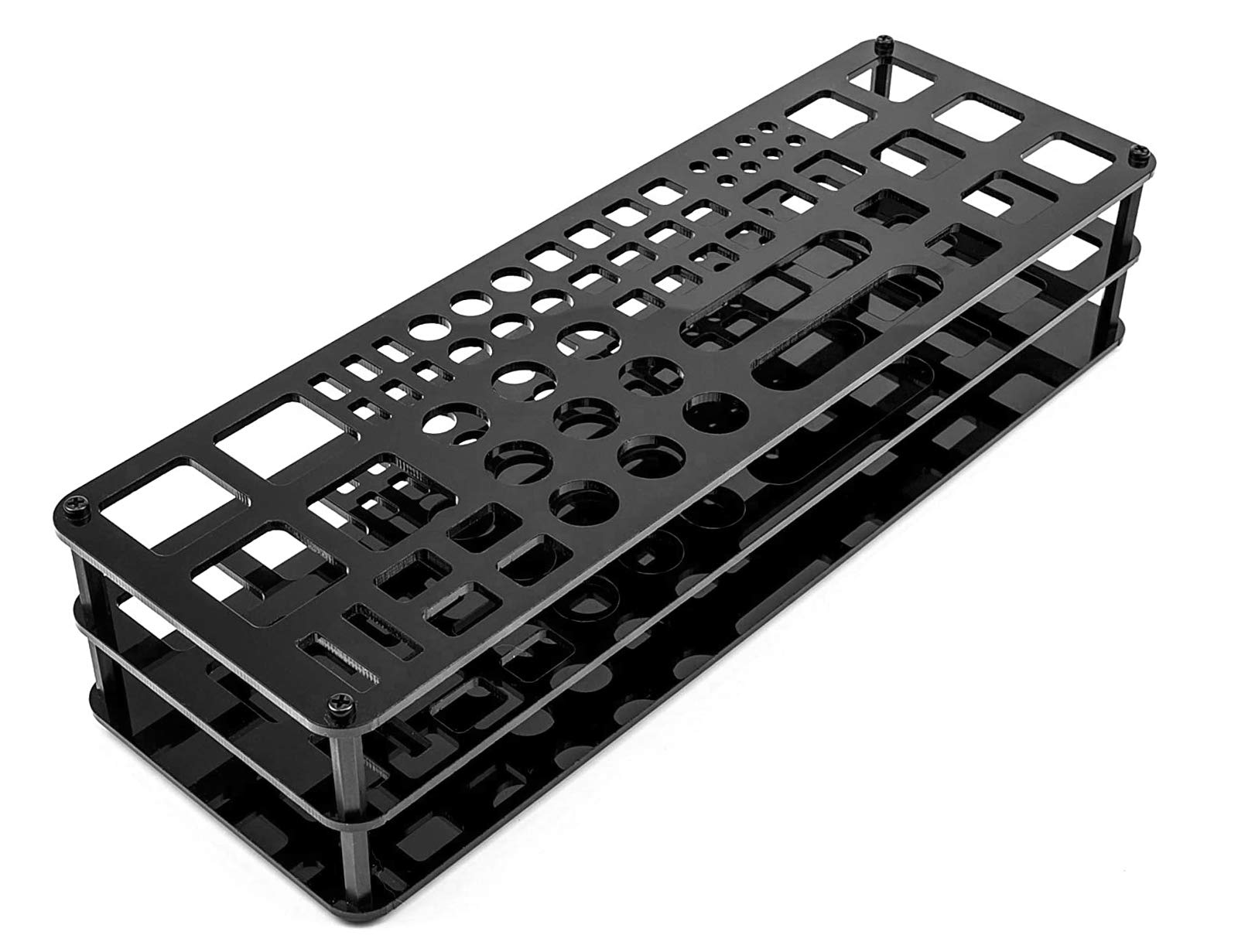 63-Hole Acrylic Screwdriver Organizer & Storage Rack - Multi-Functional Hex/Cross Screwdriver Holder for RC Tools & Workshop Organization | Perfect for DIY Projects, Home Repairs & Professional Tool Storage