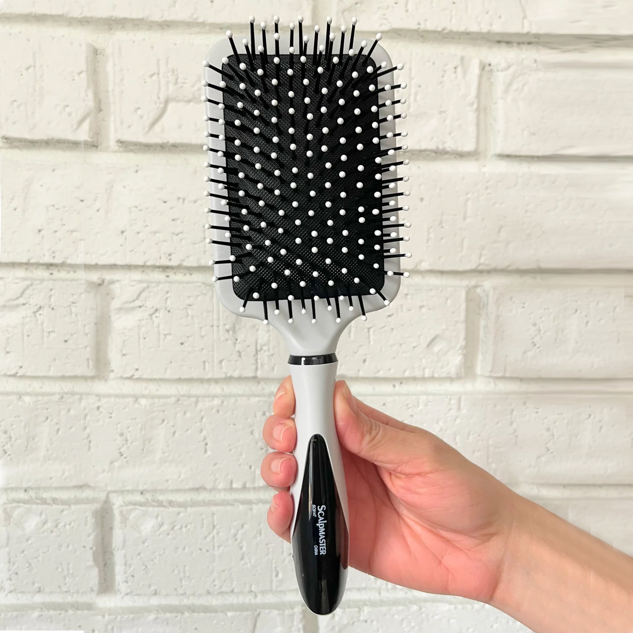 Scalpmaster 7-Piece Ceramic Thermal Rounded Paddle Brush Set for Curly Hair - Professional Styling Tools for Salon & Home Use