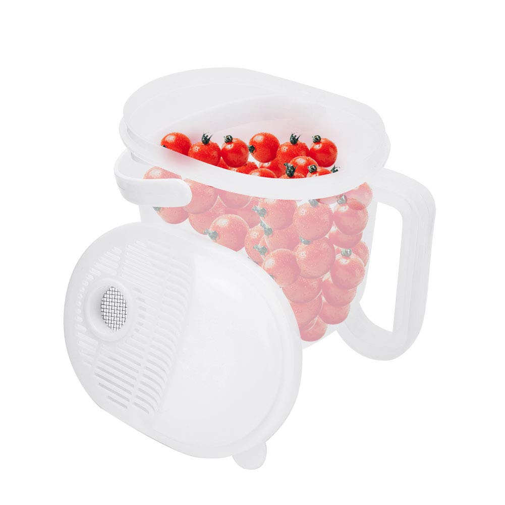 Premium Rice Washing Strainer - Durable Resin Material with Ergonomic Handle - Multi-Functional Kitchen Tool for Washing Rice, Beans, Grapes & Vegetables - Perfect for Meal Prep, Cooking & Healthy Eating