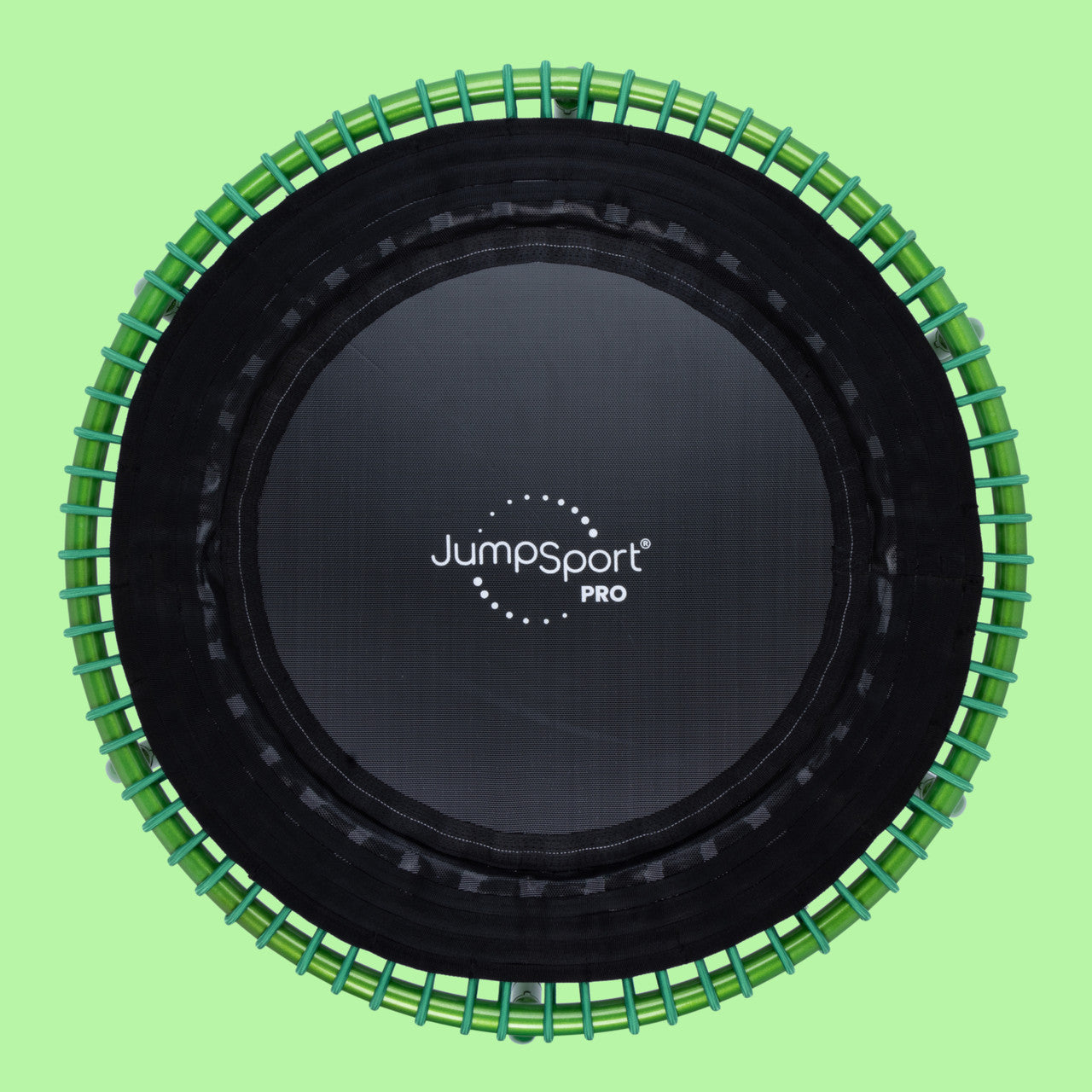 JumpSport 350 PRO Rebounder Trampoline - Green Fitness Trampoline for Home Workouts, Cardio Exercise & Weight Loss - Perfect for Indoor Gym, Yoga & Family Fun Activities
