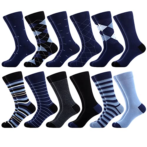 Navy Blue/Light Blue/Black Geometric Striped-12sw