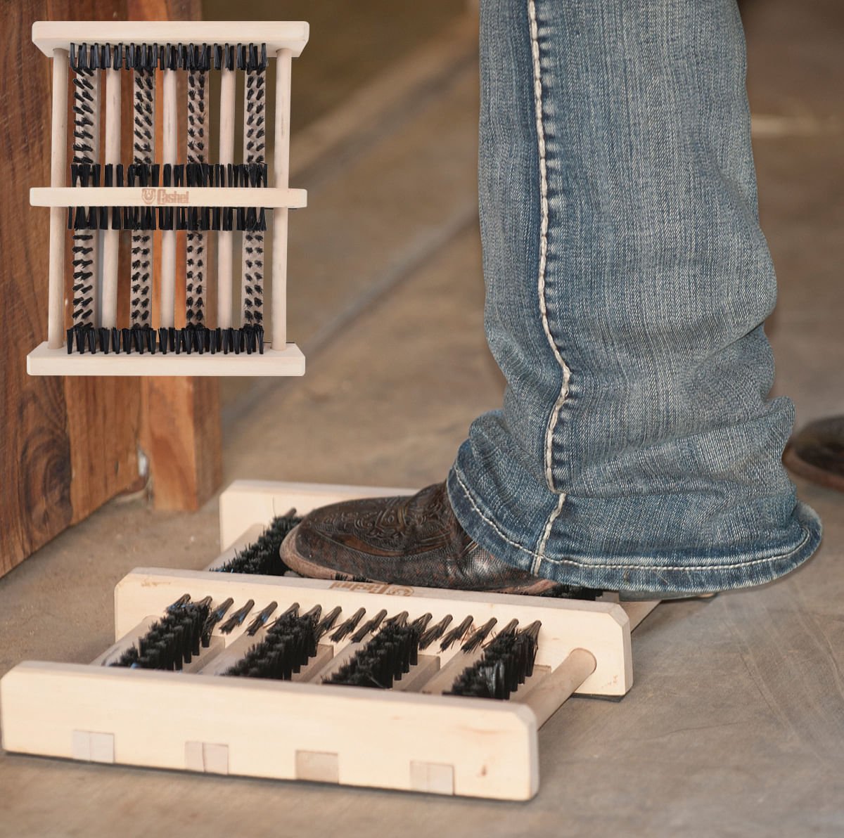 Cashel Boot Scraper - Heavy Duty Mud & Snow Remover for Hiking, Hunting & Outdoor Boots - Perfect for Winter & Rainy Season Use