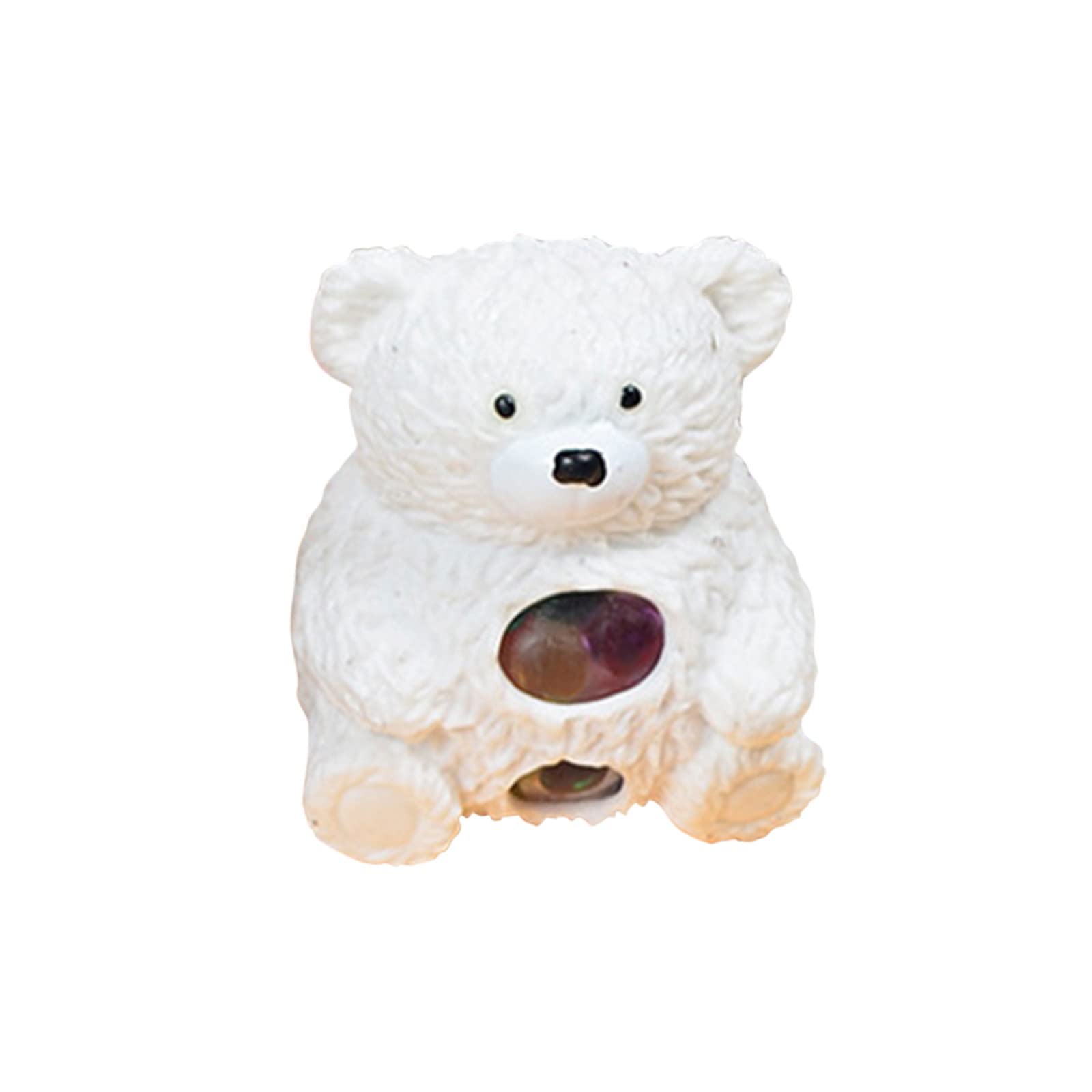Cute Bear Stress Relief Toy - Multicolor Simulation Animal Squeeze Toy for Kids & Adults - Fun Decompression Gift for Children, Office, Home Use - 5ml Bonbon Sensory Fidget Toy for Anxiety Relief & Relaxation