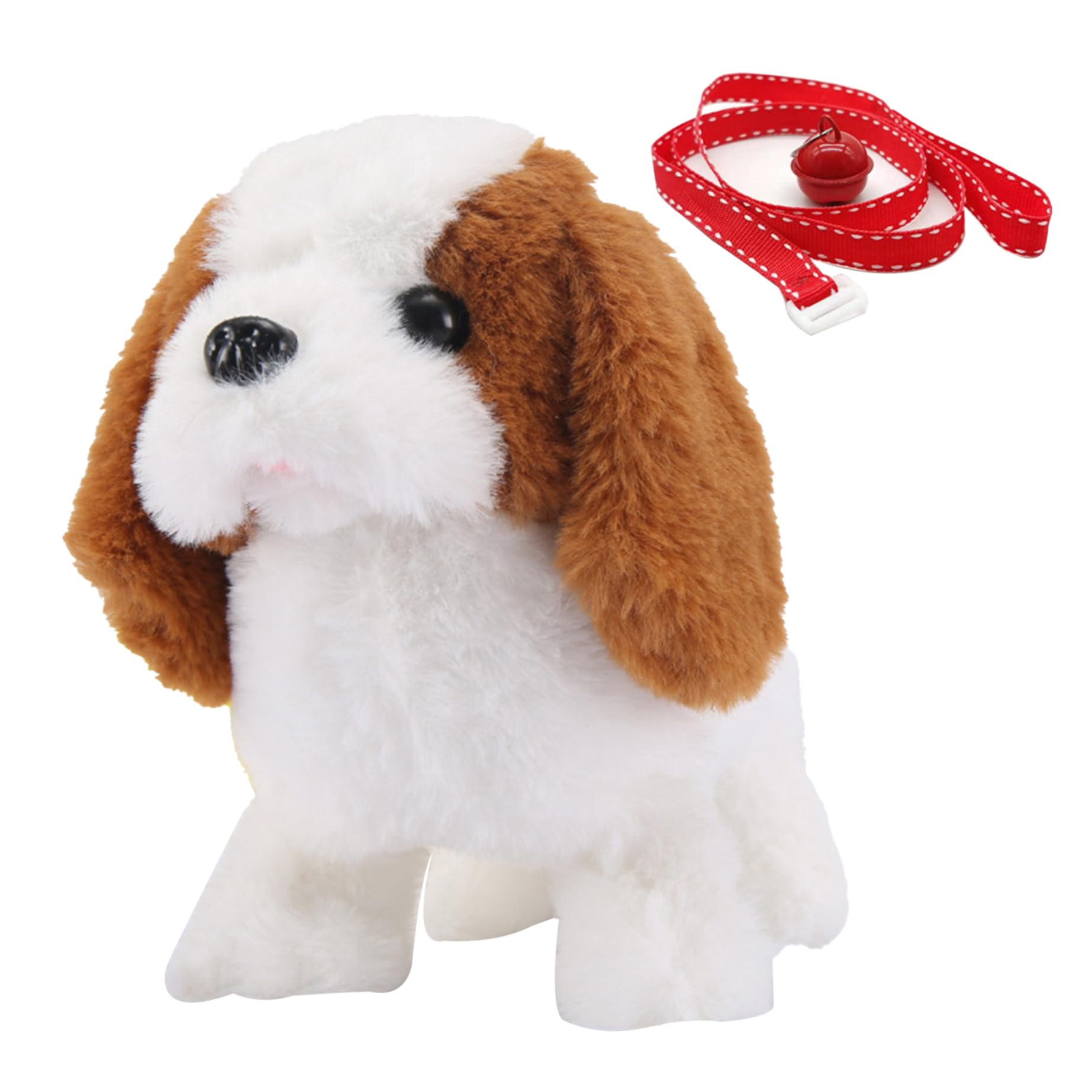 Electronic Toy Dog with Pulling Rope - Realistic Barking Saint Bernard for Kids Playtime