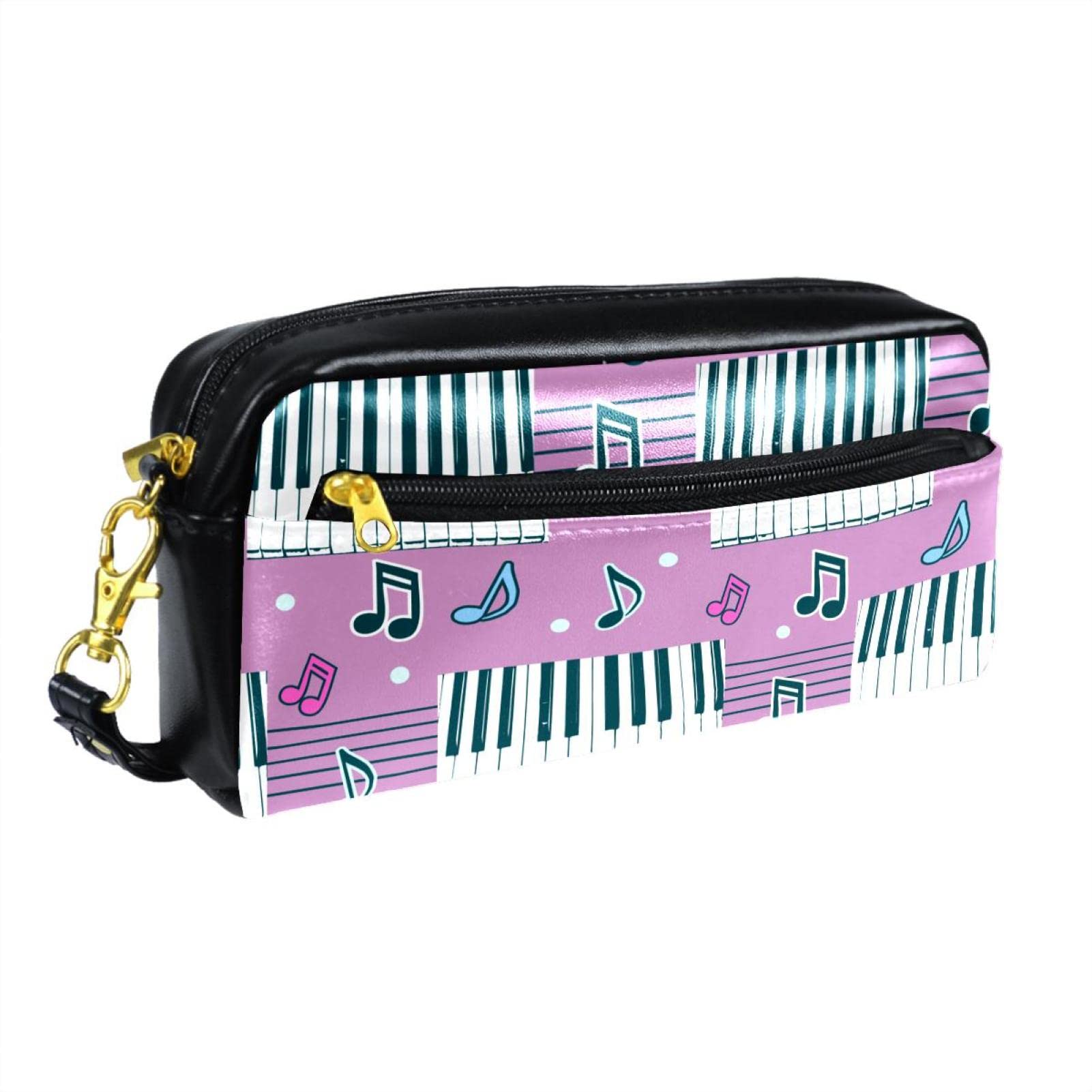 Premium Pencil Case with Piano Keys Design - Durable Pen Pouch Organizer for School, Office & Travel - Stylish Music-Themed Stationery Storage for Students, Artists & Musicians