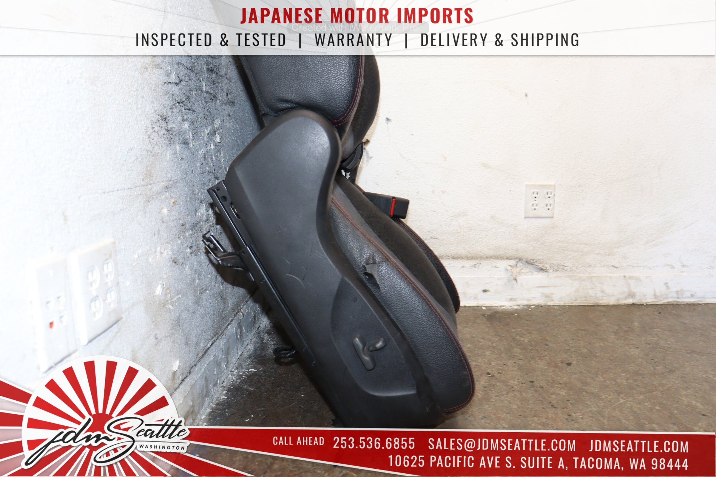 JDM 08-14 Subaru WRX STI OEM Version 10 Seats - Genuine STI Sedan Replacement - Perfect for Racing & Car Enthusiasts