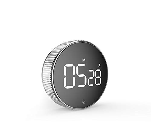 Digital Magnetic Timer for Kitchen Cooking, Shower, Study - LED Countdown Stopwatch with Alarm Clock | Perfect for Baking, Workouts & Time Management