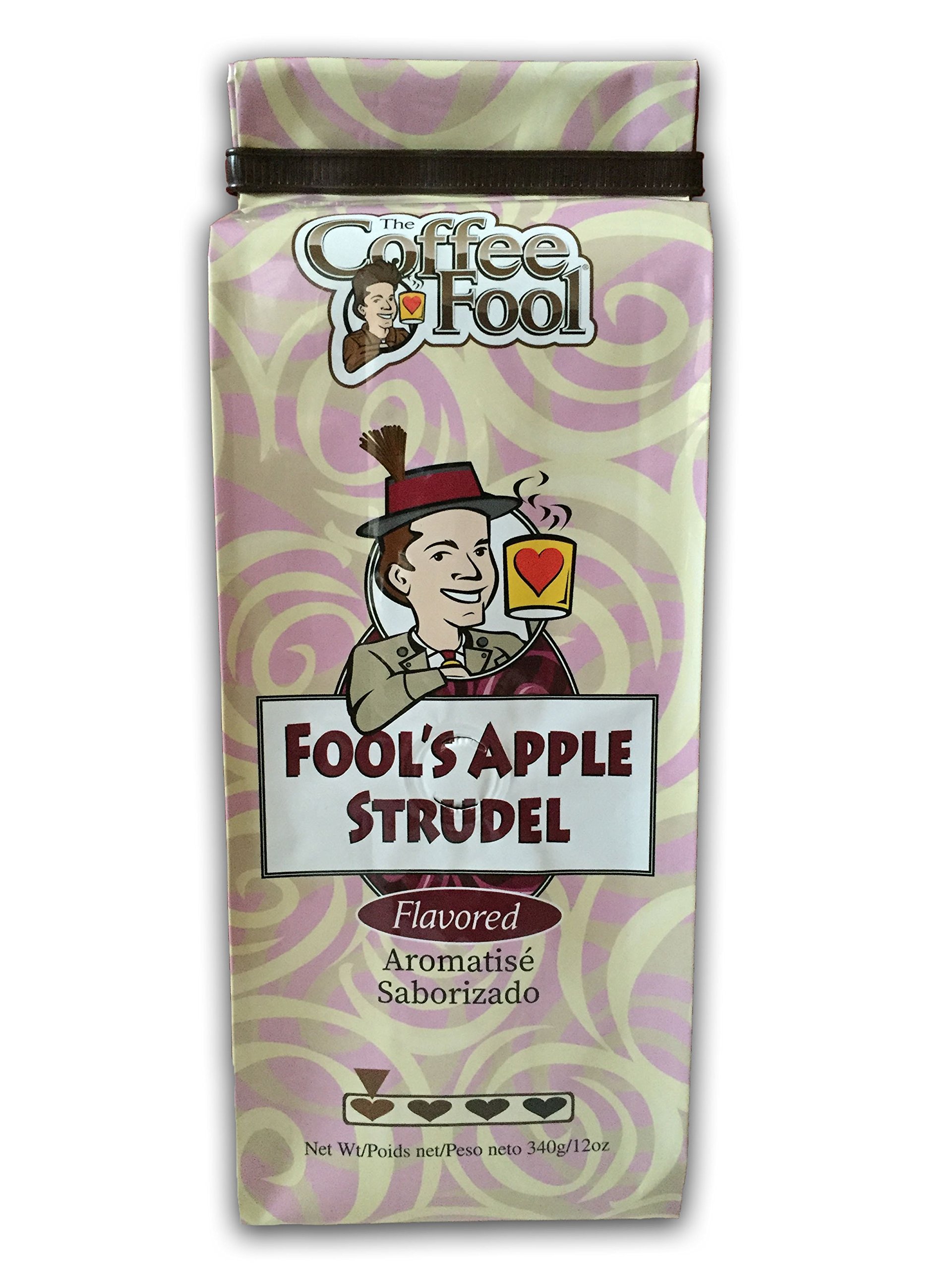 Premium Apple Strudel Flavored Coffee - Medium Drip Grind for Coffee Makers - Perfect for Breakfast, Office or Cozy Afternoon Moments