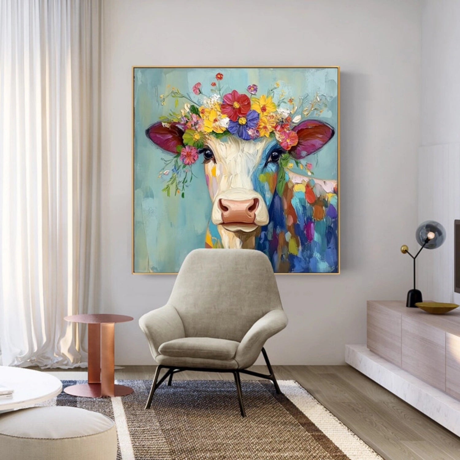 Animal Art Painting #AP099 - Handmade Canvas Wall Decor for Living Room, Bedroom & Office - Wildlife & Nature Inspired Home Decor