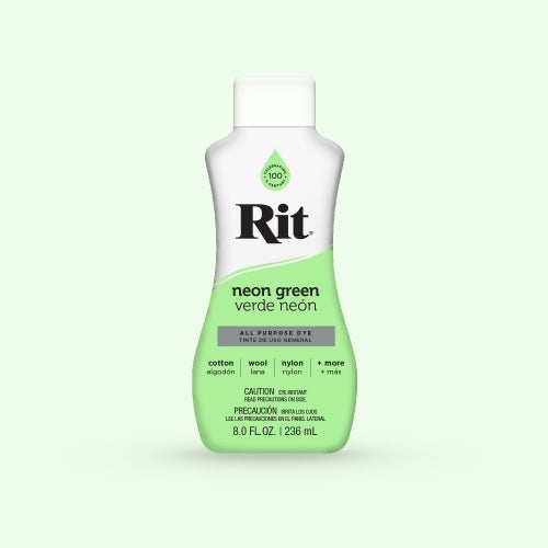 RIT All-Purpose Liquid Fabric Dye - 8 Fl. Oz (237ml) for Clothes, Shoes & Home Decor - Perfect for DIY Projects, Tie-Dye & Fabric Restoration