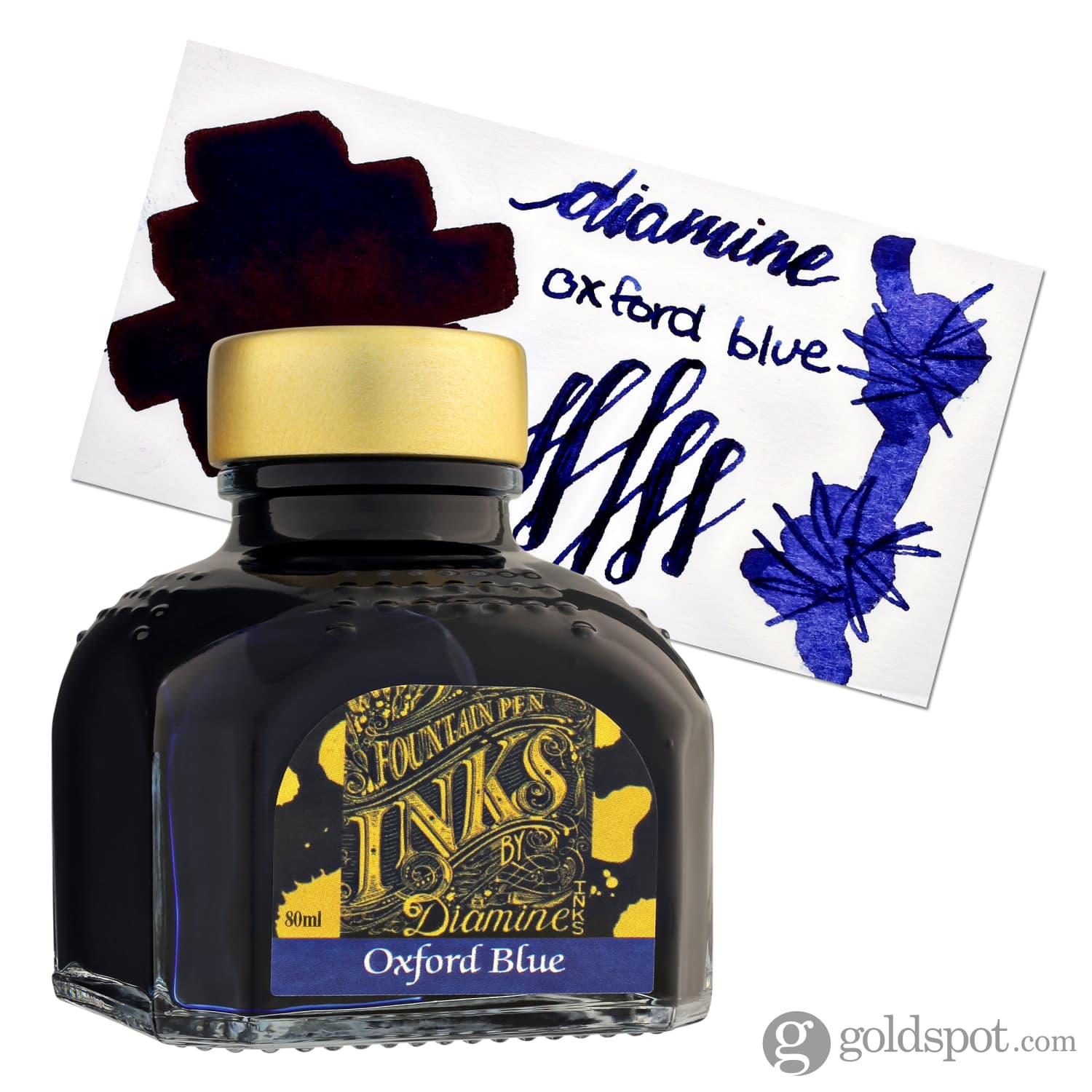 Premium Diamine Bottled Ink & Cartridges - Oxford Blue | Vibrant Fountain Pen Ink for Writing, Calligraphy & Art Projects