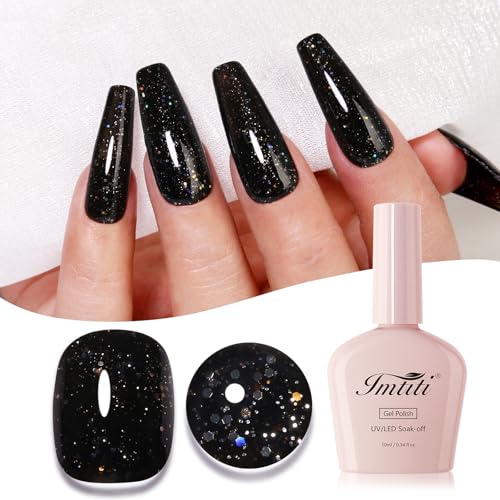 Black Iridescent Glitter