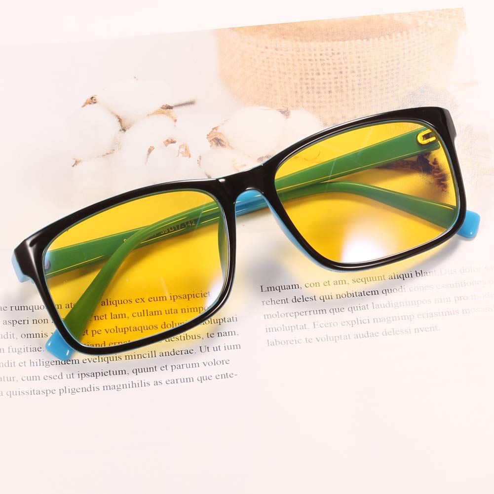 Night Vision Driving Glasses for Women & Men - Anti Glare Blue Light Blocking Computer Glasses with UV Protection - Perfect for Night Driving, Gaming, and Screen Use
