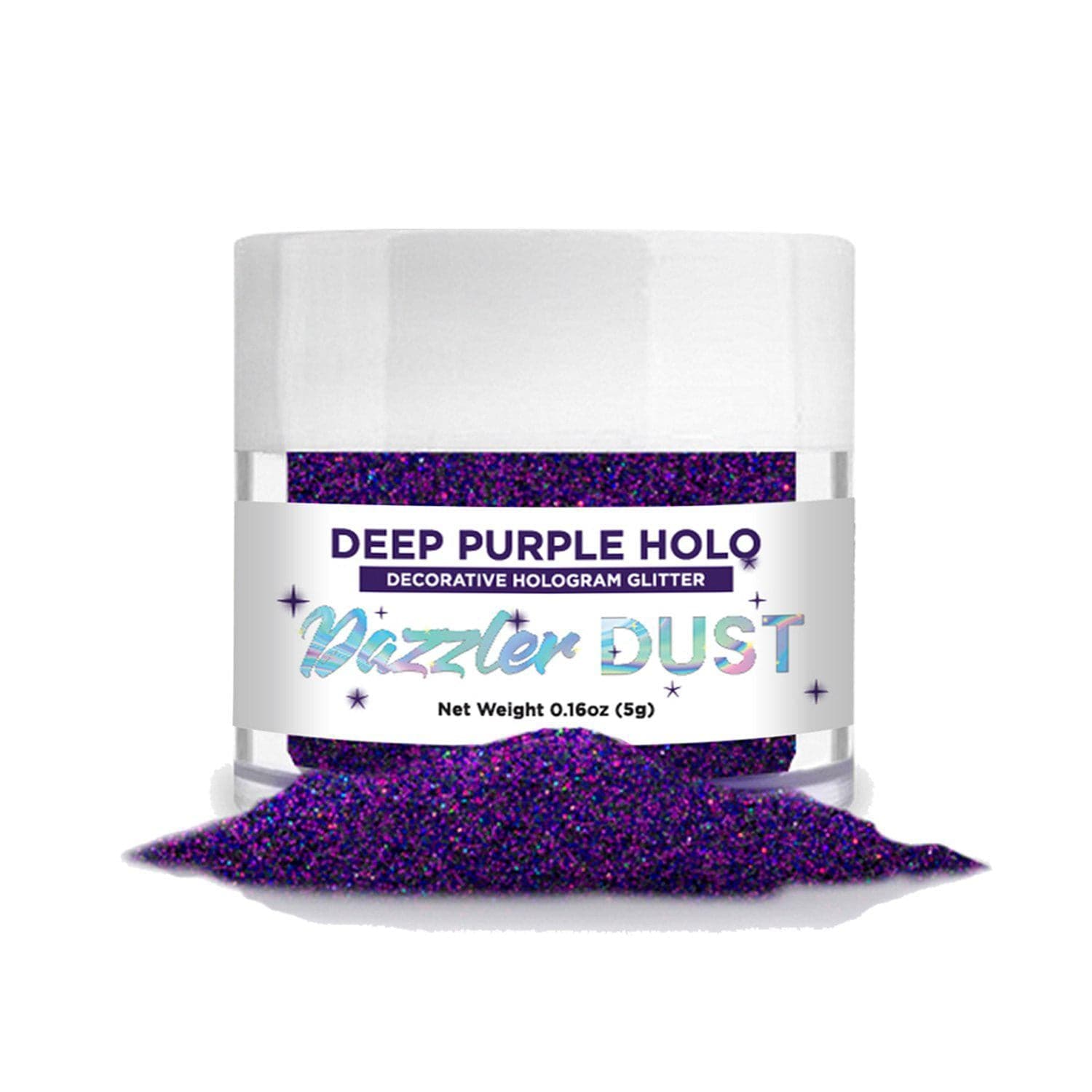 Deep Purple Holo Craft Glitter - Dazzler Dust® for DIY Decor, Scrapbooking & Nail Art | Premium Cosmetic-Grade Sparkle Dust for Art Projects & Party Decorations