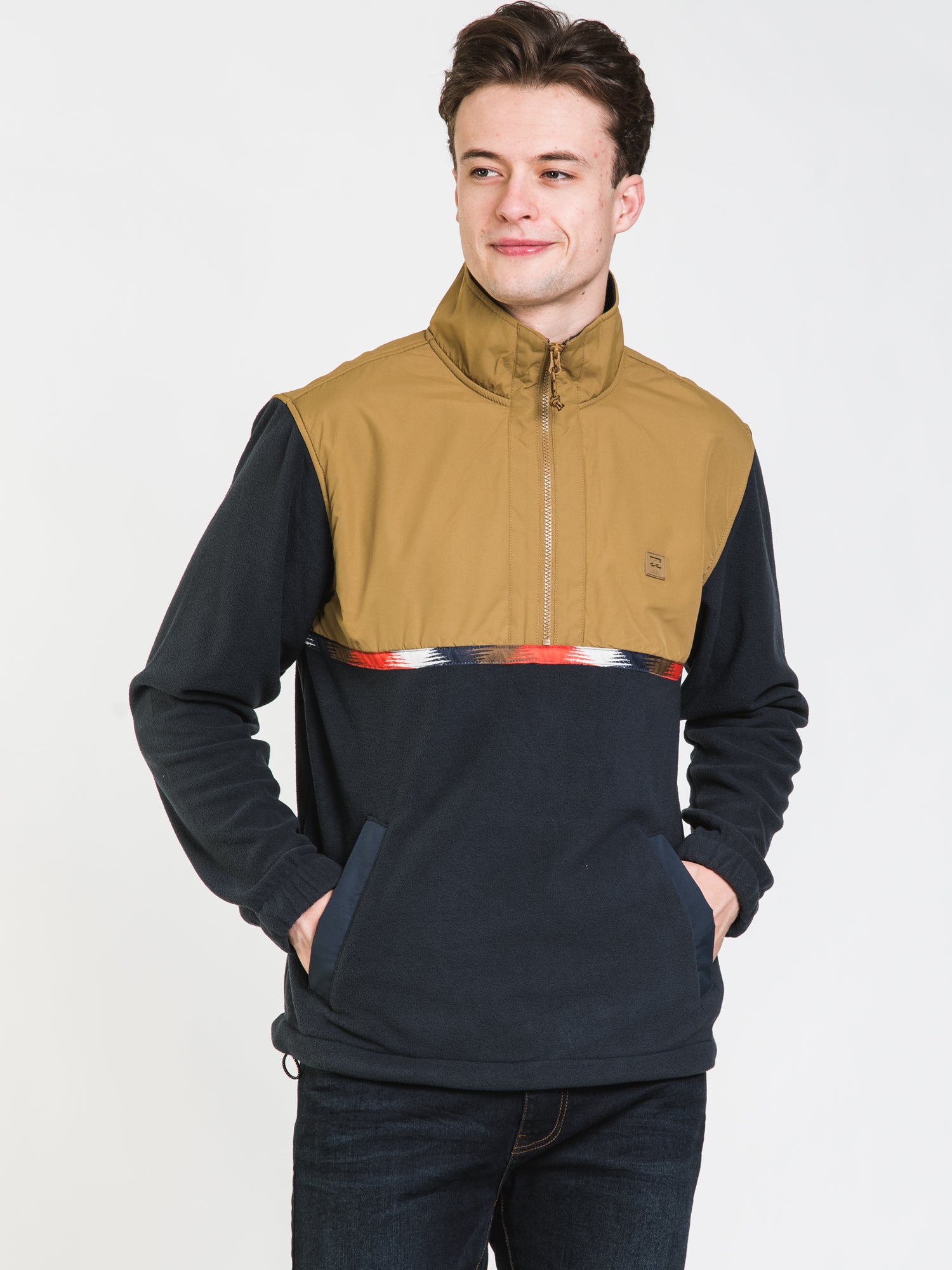 BILLABONG BOUNDARY MOCK LITE 1/4 ZIP PULLOVER - Men's Lightweight Quarter-Zip Fleece Top for Hiking, Running & Casual Wear | Clearance Sale