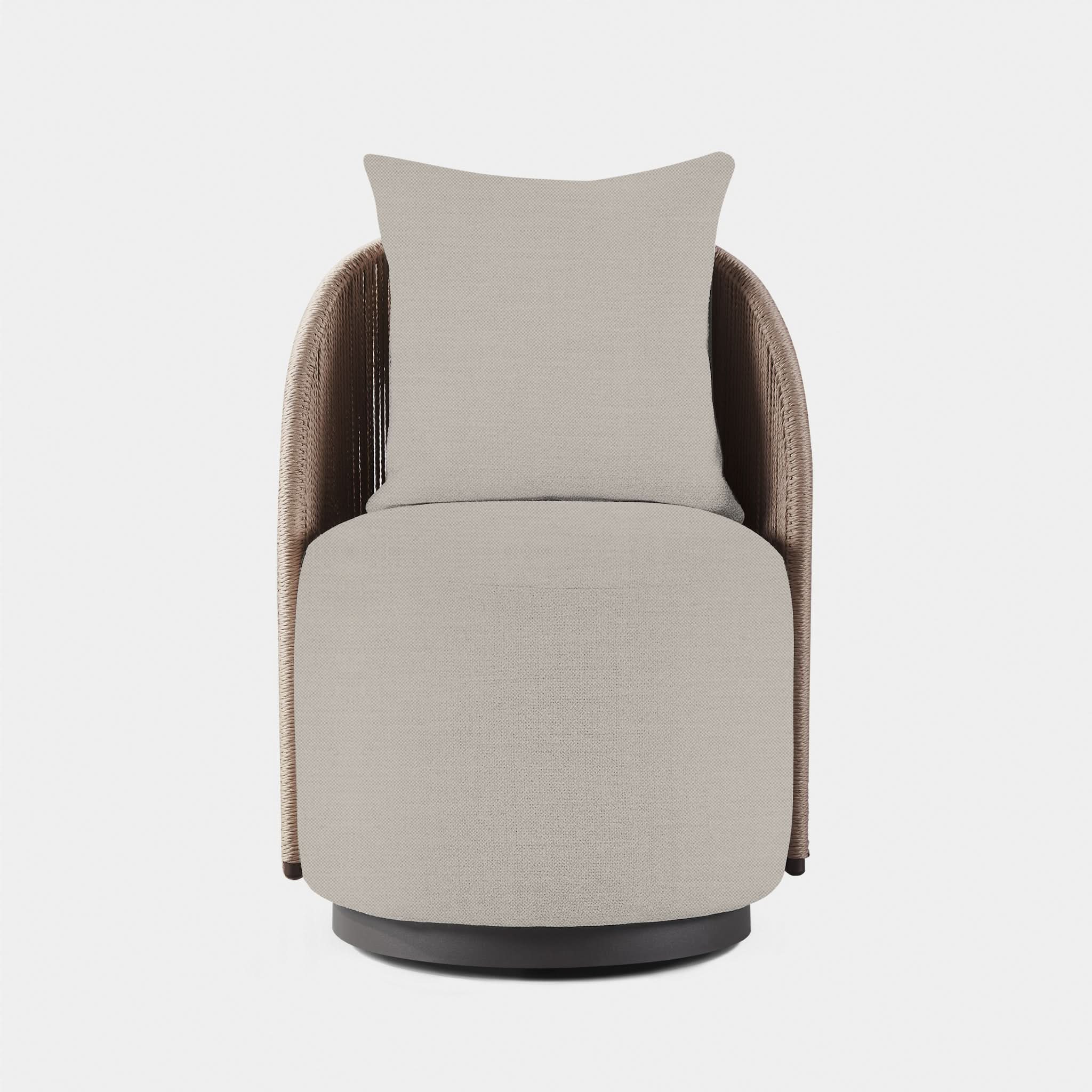 Modern Milan Swivel Dining Chair - 360° Rotating Upholstered Seat for Kitchen, Dining Room, Office & Living Room - Comfortable & Stylish Home Furniture