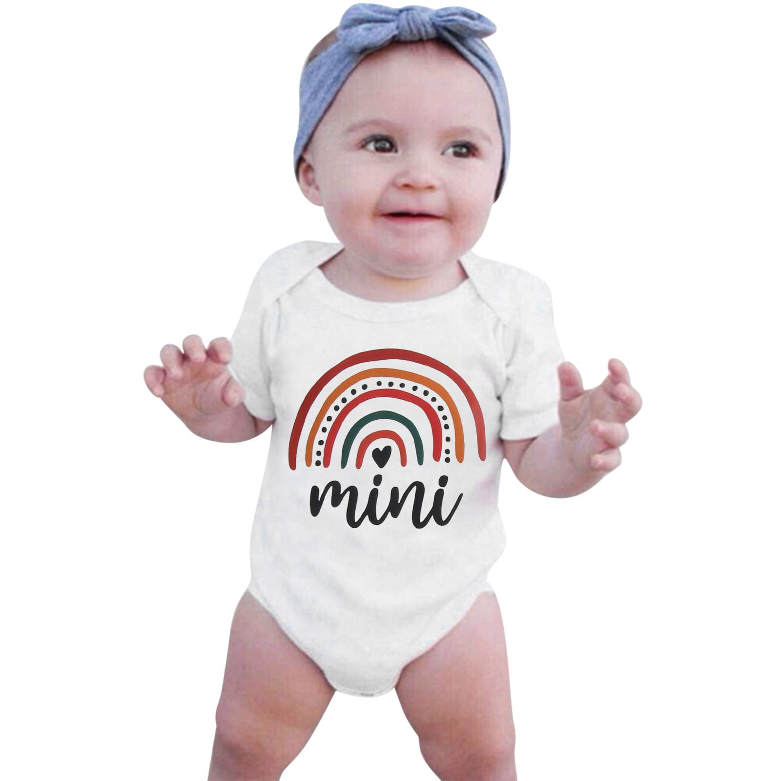Short Sleeve Matching Mommy and Me Outfits for Boys & Girls - Summer Baby Romper - 6 Month Baby Girl Clothes | Perfect for Family Photos & Summer Outings