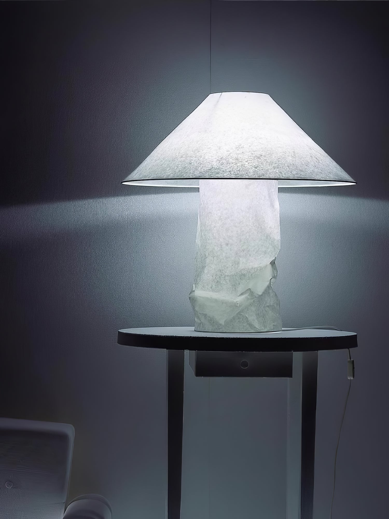 Crinkle Paper Table Lamp - Modern Decorative LED Light for Bedroom, Living Room, and Office - Perfect for Home Decor, Gift Ideas, and Cozy Ambiance
