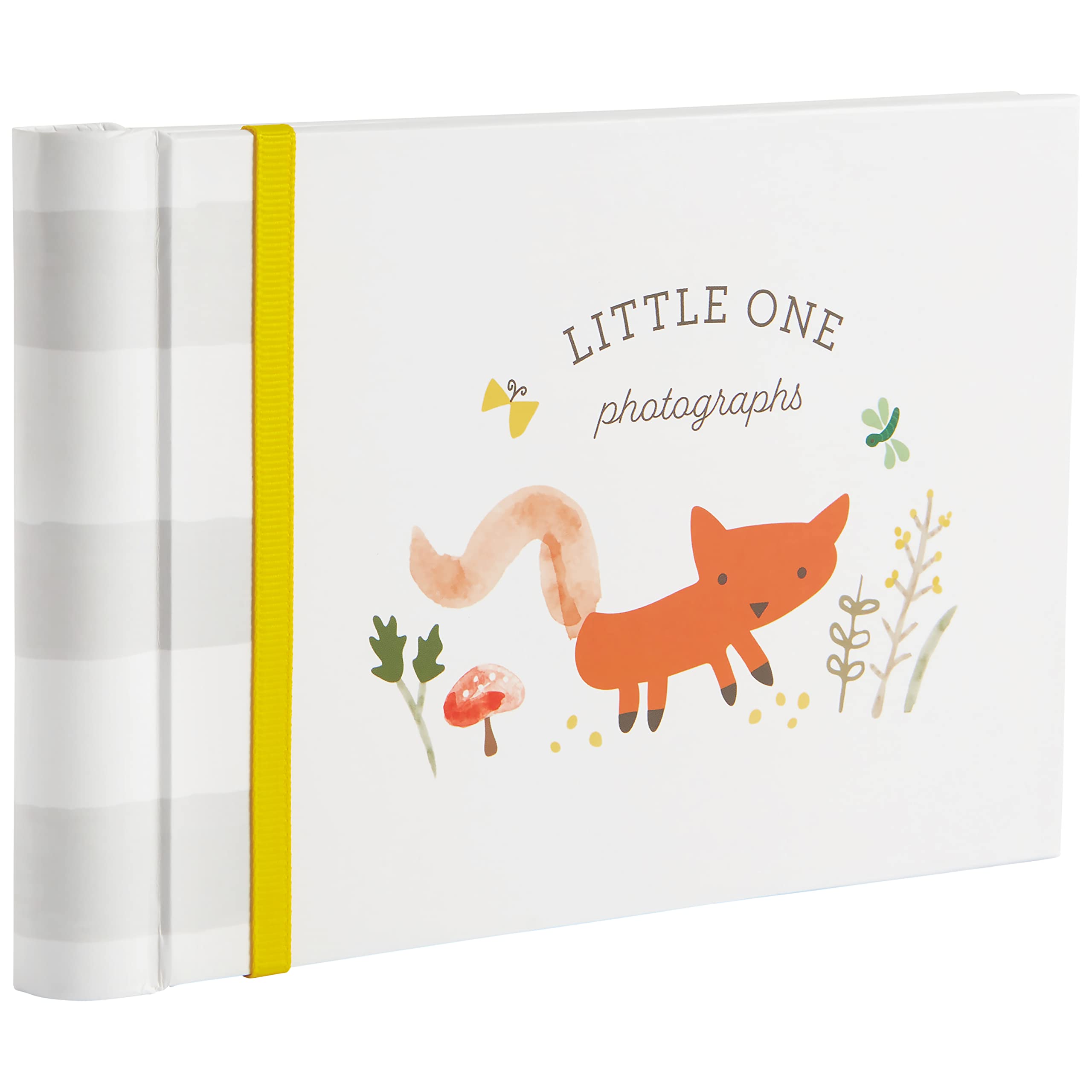C.R. Gibson Baby Photo Album - Gender Neutral Woodland Theme Scrapbook, 7.25x4.5 Inch Small Brag Book with 20 Pages, Perfect for Newborn Memories, Baby Shower Gifts & First Year Keepsakes