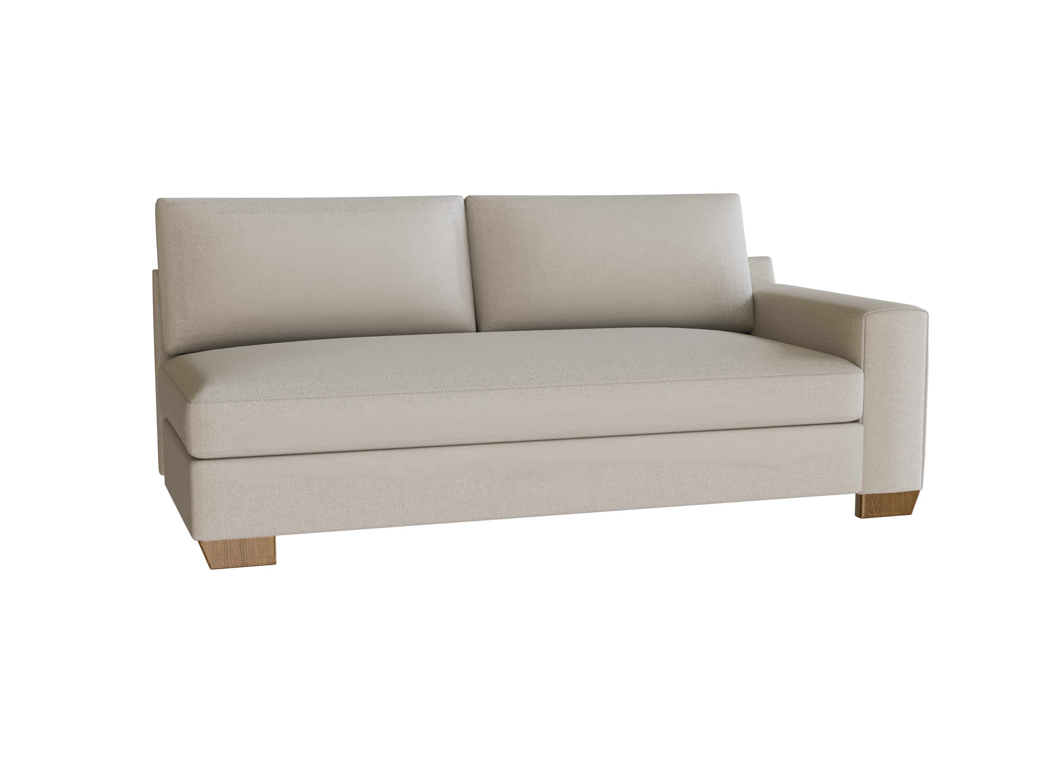 PB Big Sur Square Arm Right Arm Loveseat Slipcover - Replacement Cover for Sectional Sofa Components | Perfect for Living Room, Family Room & Home Theater Furniture Protection
