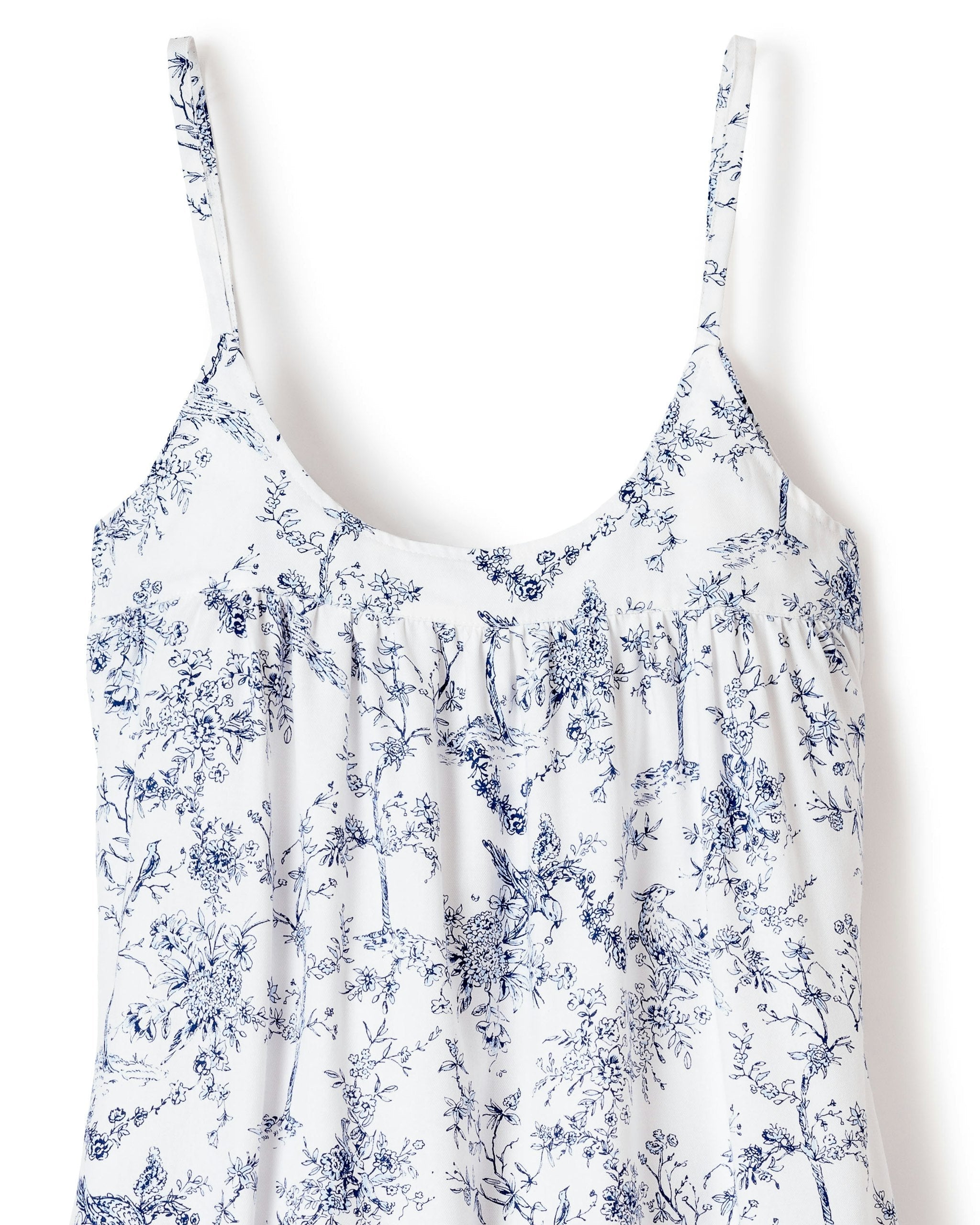 Women's Twill Chloe Nightgown - Classic Toile Print Sleepwear for Comfortable Nights | Perfect for Relaxing at Home & Gift Giving