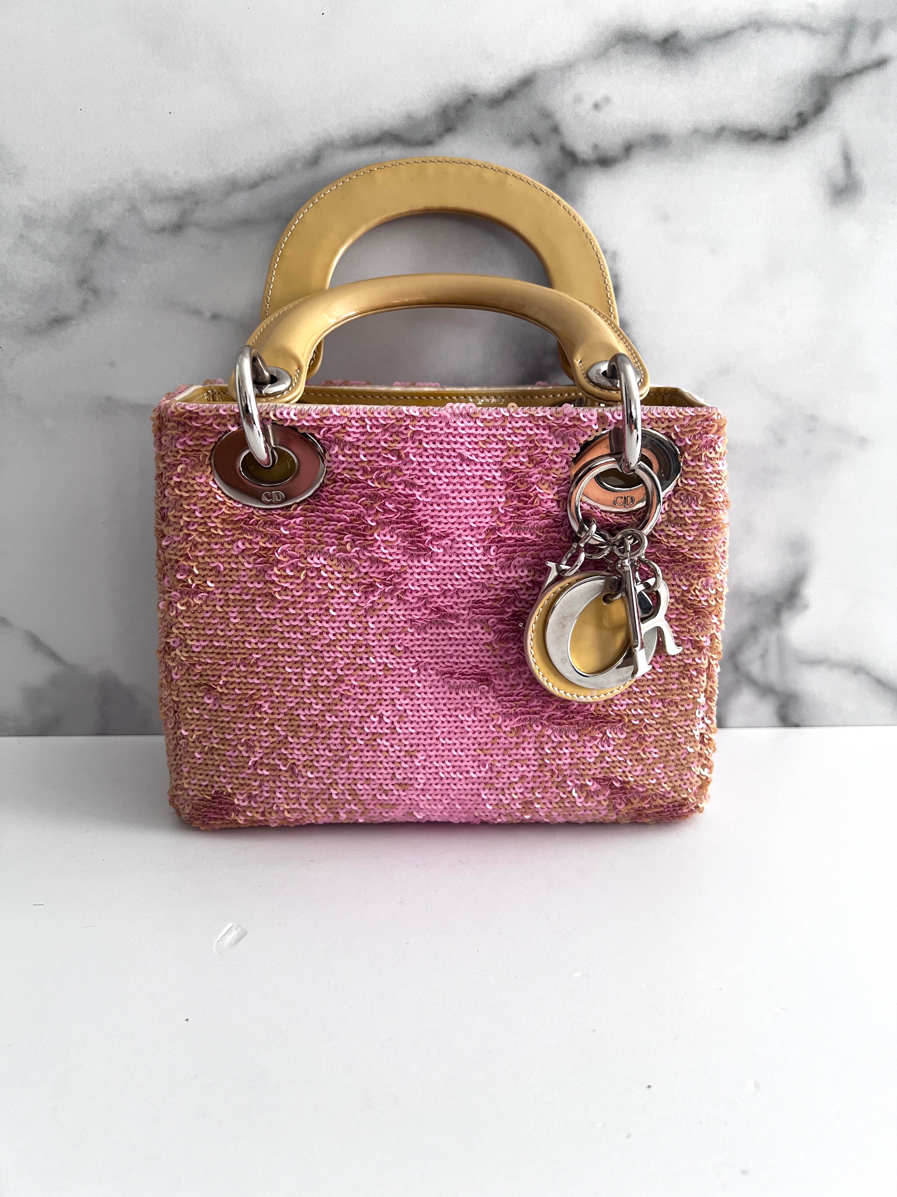 Dior Pink Sequin Mini Lady Dior Bag | Luxury Evening Clutch for Parties, Weddings & Special Events