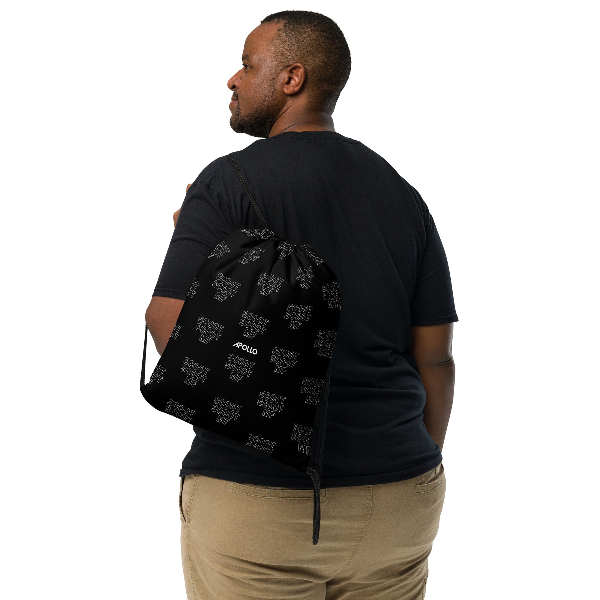 Scoot Scoot MF Drawstring Bag - Lightweight & Durable Backpack for School, Gym, Travel & Outdoor Activities