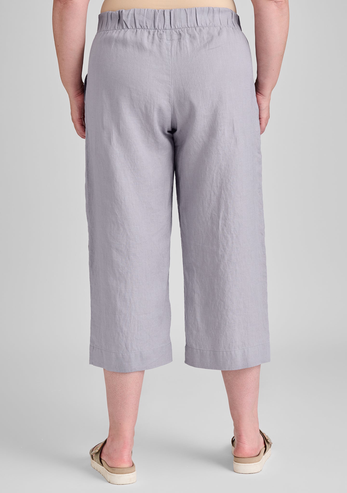 Kate Pant - Women's Linen Crop Pants | High Waist Summer Short Pants | Casual Boho Style for Beach, Travel & Everyday Wear