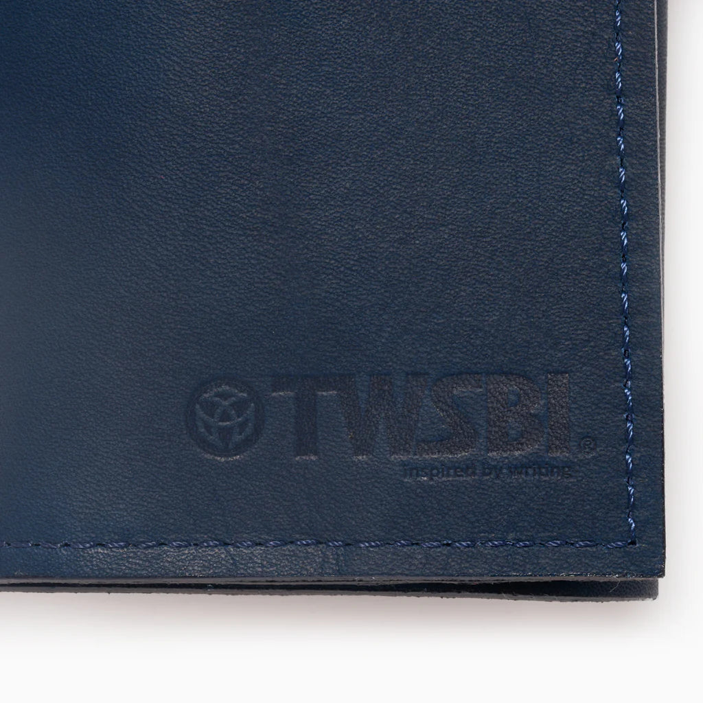 TWSBI Midnight Blue Leather Roll Case for Fountain Pens - Premium Pouch for Writing Instruments, Ideal for Office, School, and Travel Use