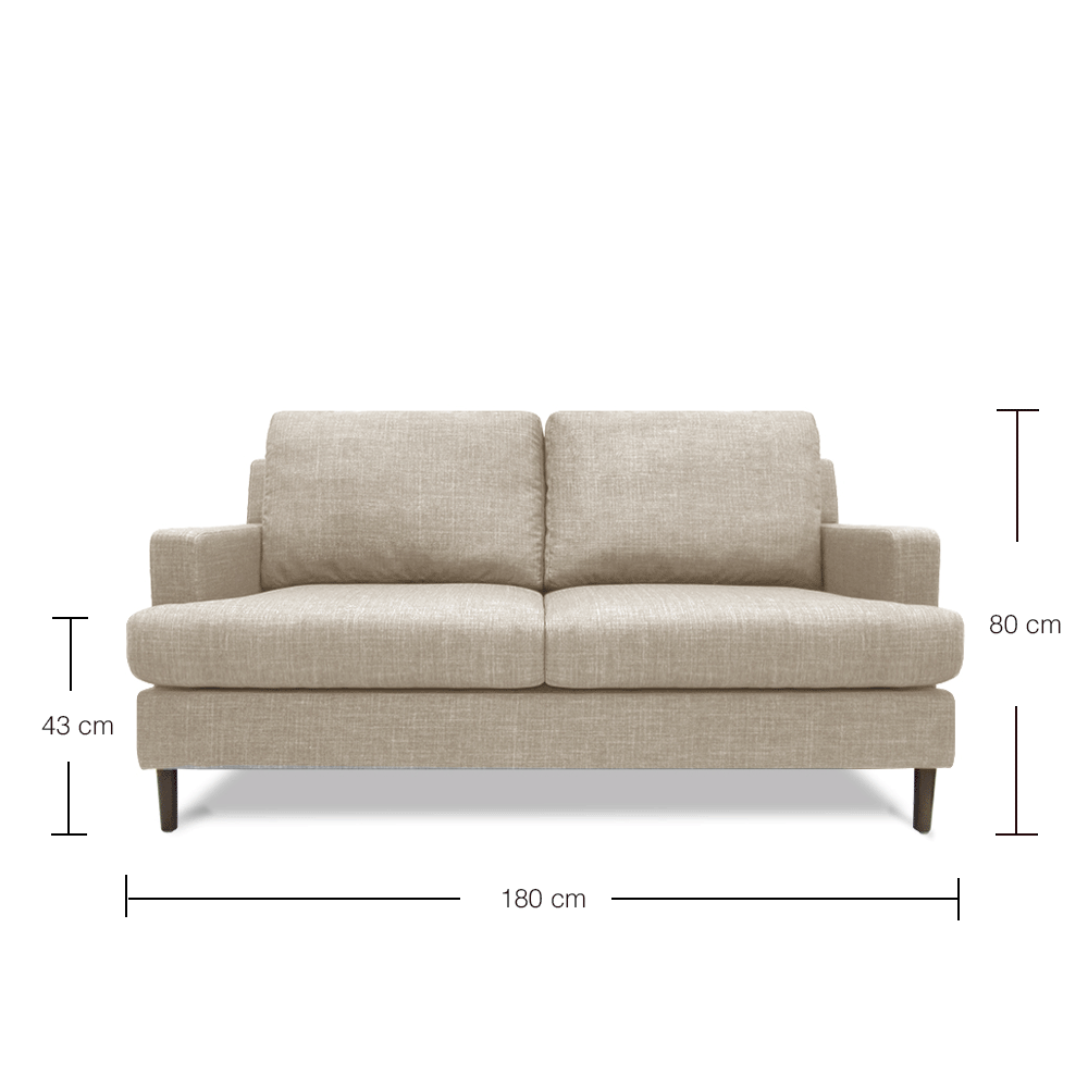 Delhi 2.5 Seater Sofa - Modern Living Room Furniture for Small Spaces | Perfect for Apartments, Studios & Cozy Homes