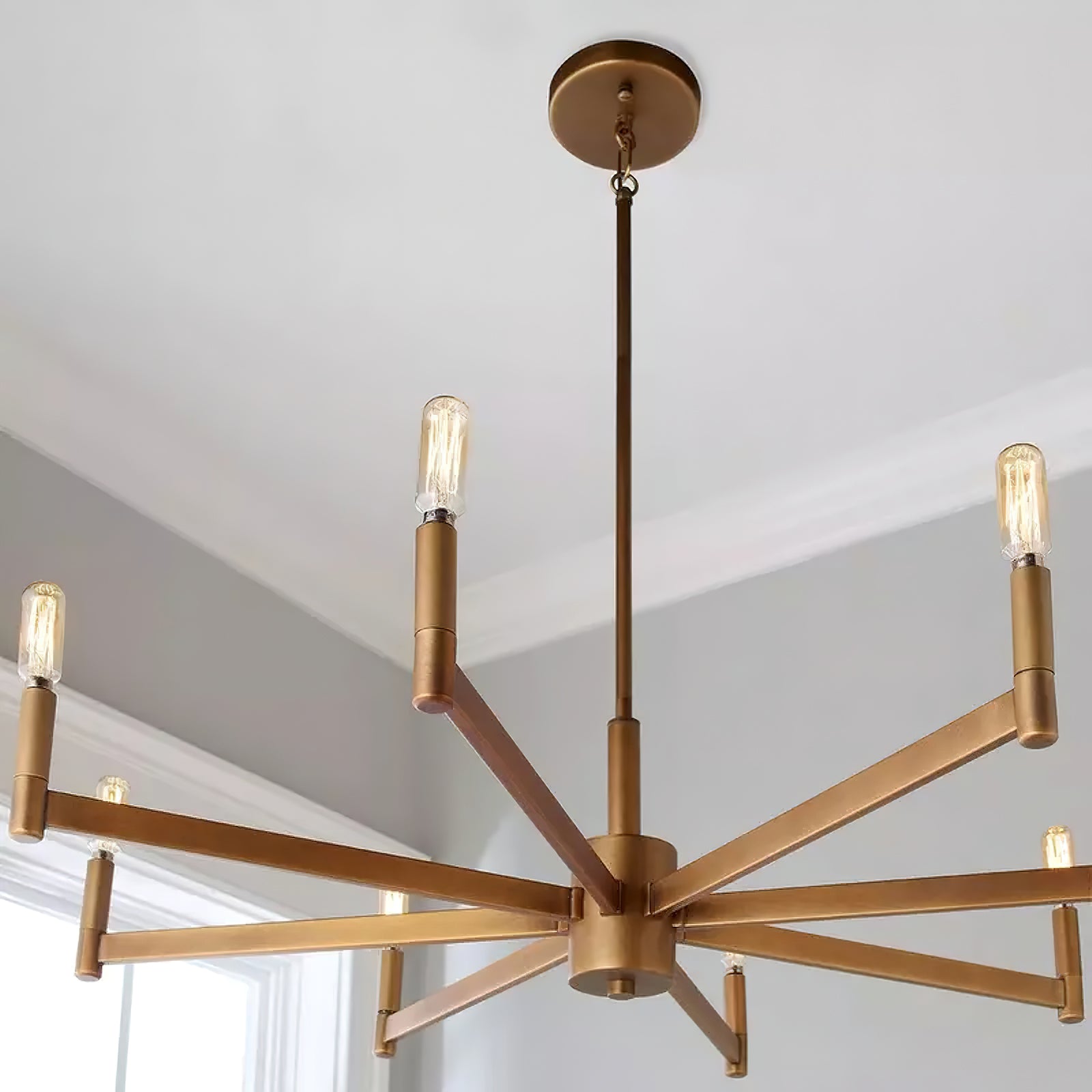 Anouk Modern Crystal Chandelier - Elegant Ceiling Light Fixture for Dining Room, Living Room & Bedroom Decor