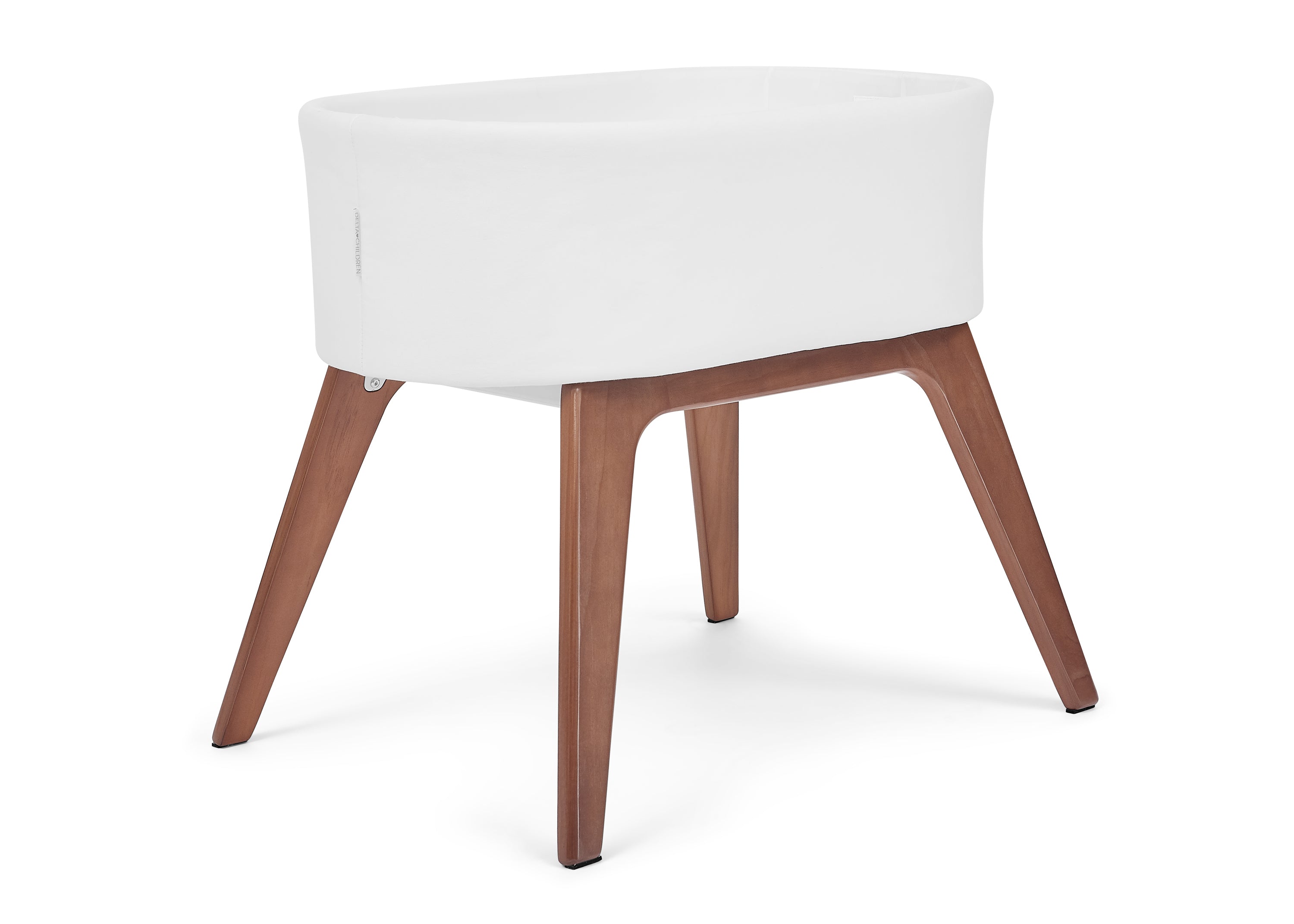Modern Portable Baby Bassinet with Solid Wood Legs - Lightweight Travel Crib for Newborns & Infants - Perfect for Home, Nursery & On-the-Go Parenting