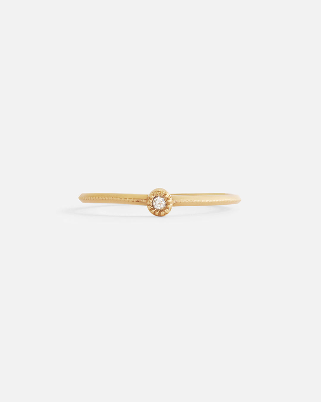 Melee 4 White Diamond Ring - Elegant Solitaire Engagement Jewelry for Women | Perfect for Weddings, Anniversaries & Special Occasions