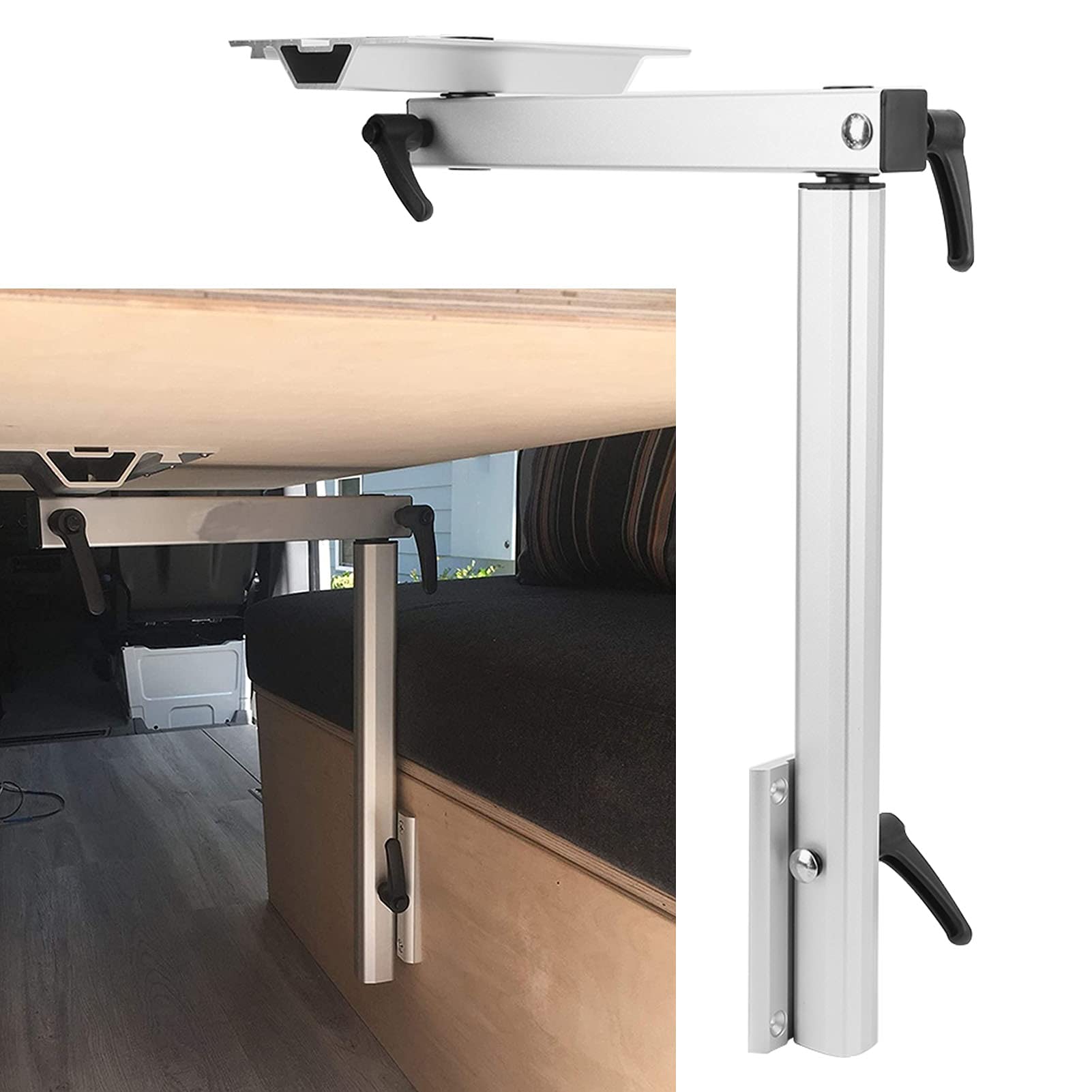 5pcs Adjustable RV Table Legs - Removable, Swivel, Height & Angle Adjustable for Motorhome, Yacht & Boat - Perfect for Dining, Workspace & Outdoor Use