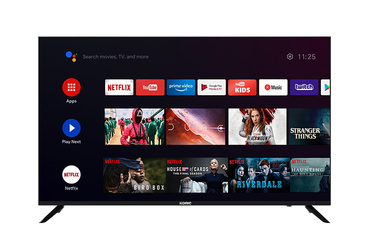 Konic 55-Inch 4K Ultra HD Android Smart TV with HDR | KUD55SG696AS Model | Perfect for Home Theater, Gaming & Streaming